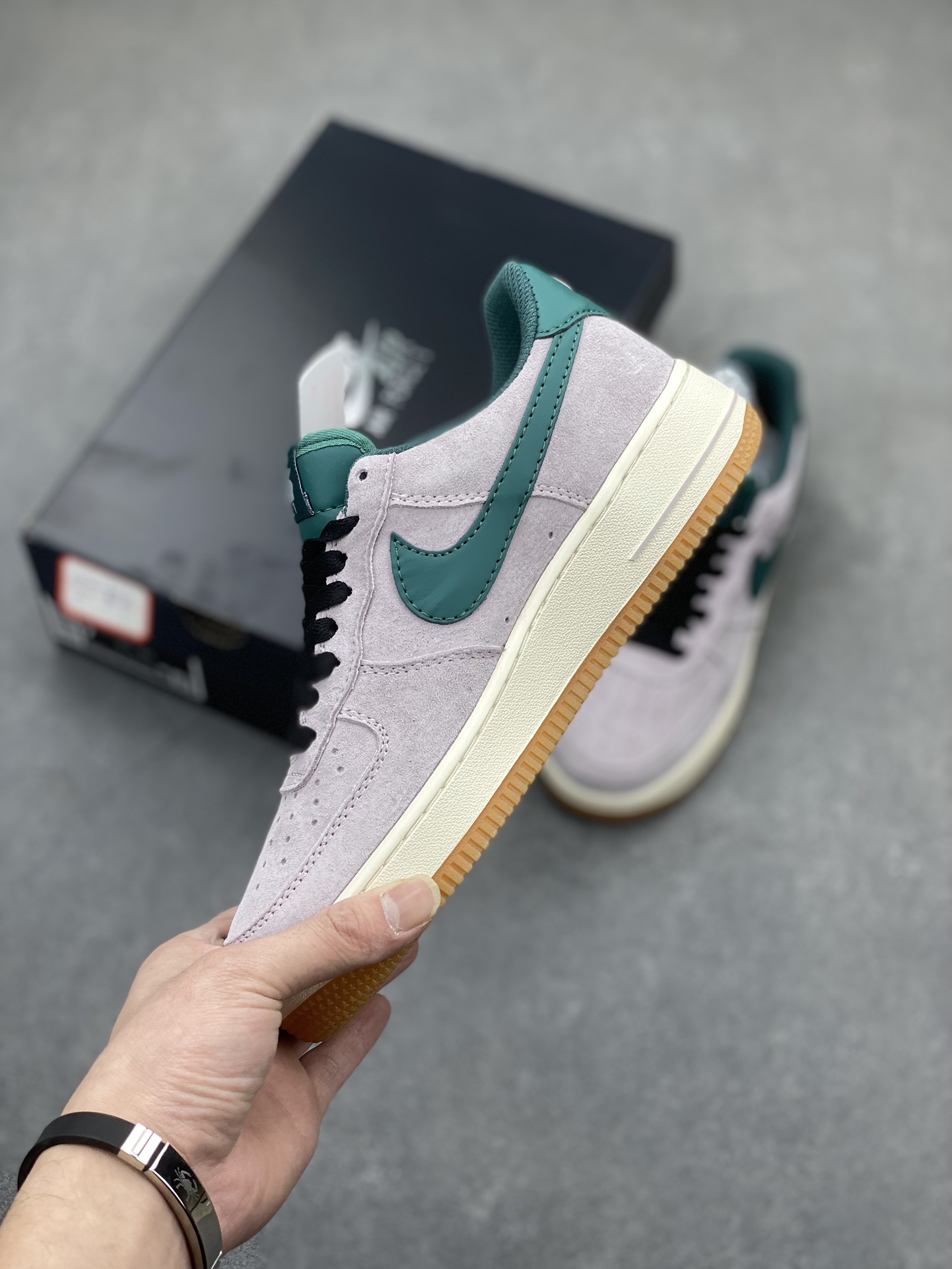 Nike Air Force 1 Low Grey Green Suede Casual Sneakers - Limited Edition 4 i1704576153 8085 7
