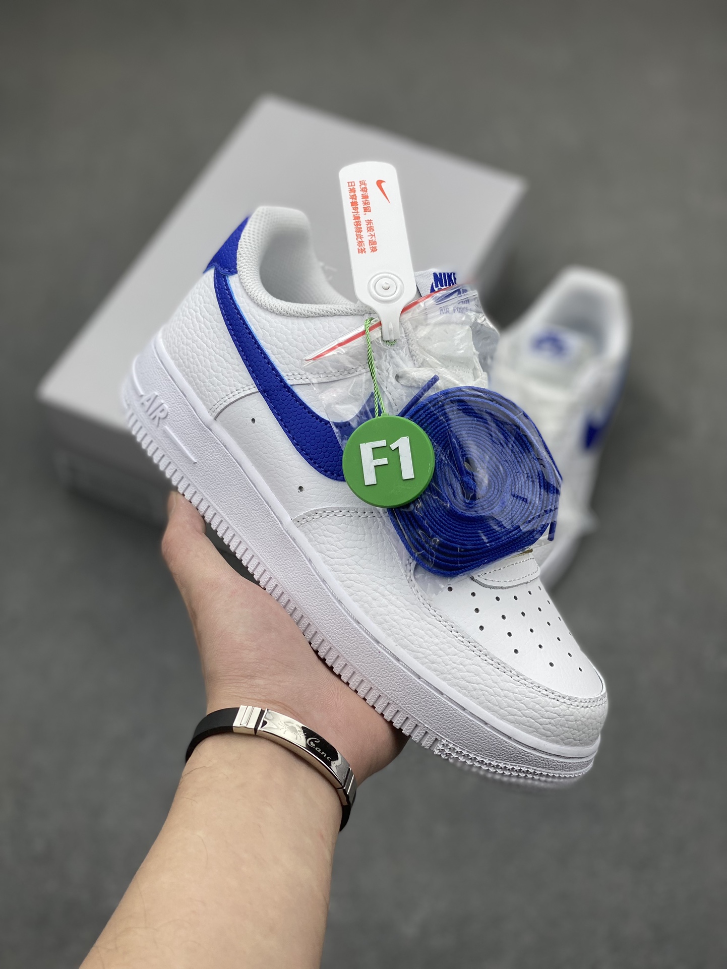 Nike Air Force 1 Low White Royal Blue Casual Sneaker (DM2845-100) 2 i1704576931 8177 0