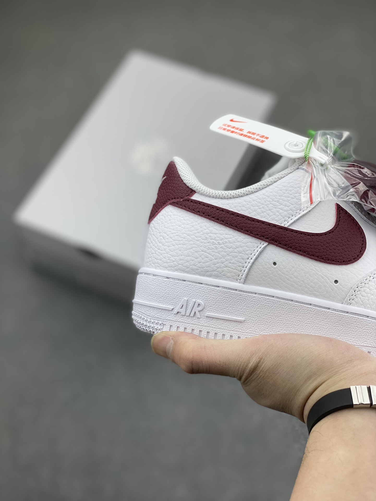 Nike Air Force 1 Low White Burgundy Casual Sneaker CZ0326-100 6 i1704576978 5836 0