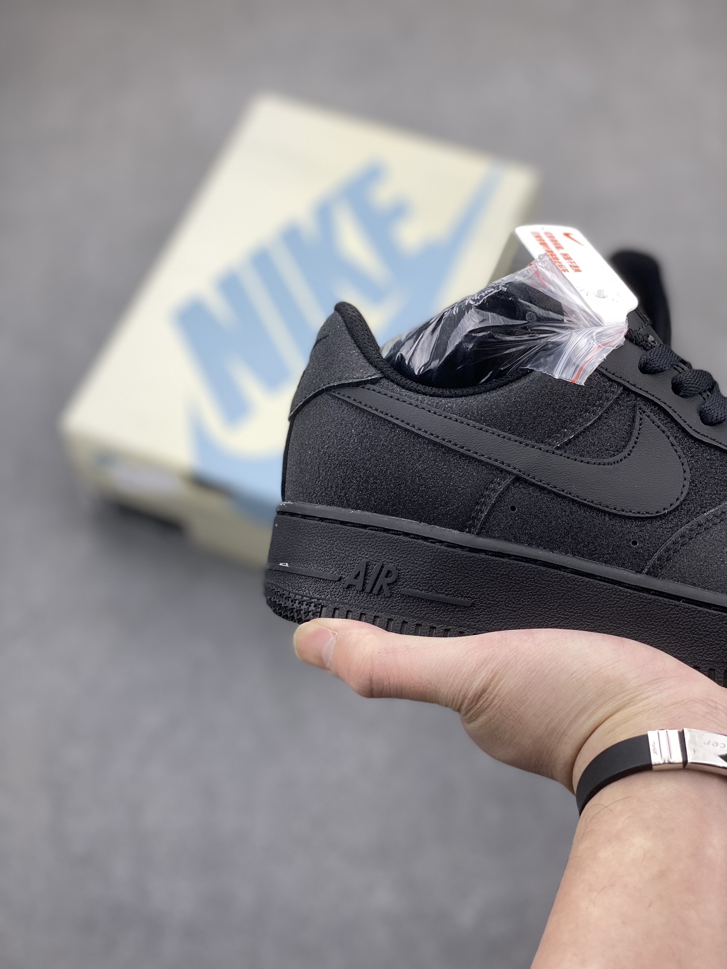 Nike Air Force 1 Black Fine Glitter Sneakers - Official Version 6 i1704664761 3387 2
