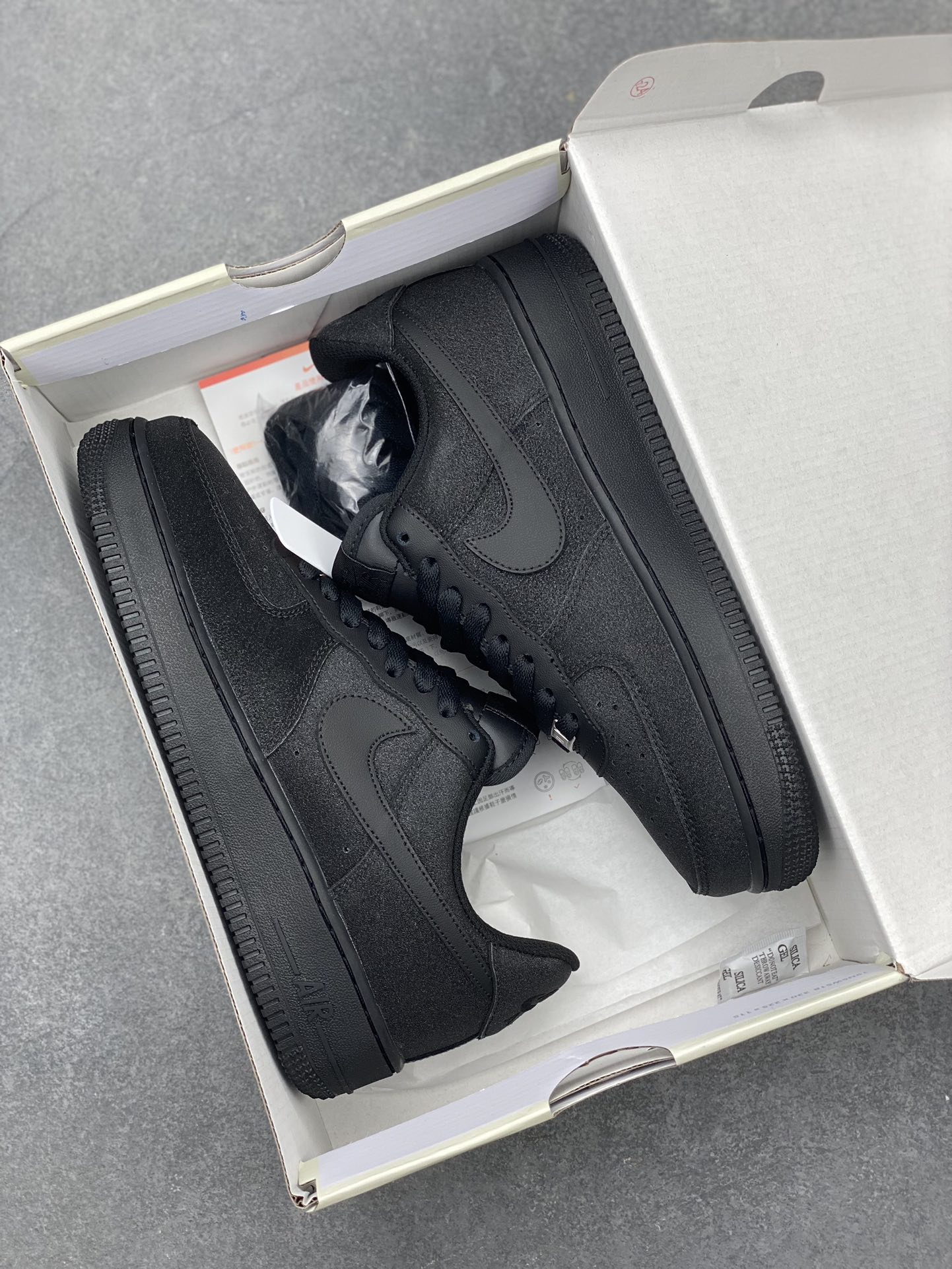 Nike Air Force 1 Black Fine Glitter Sneakers - Official Version 10 i1704664761 8999 0