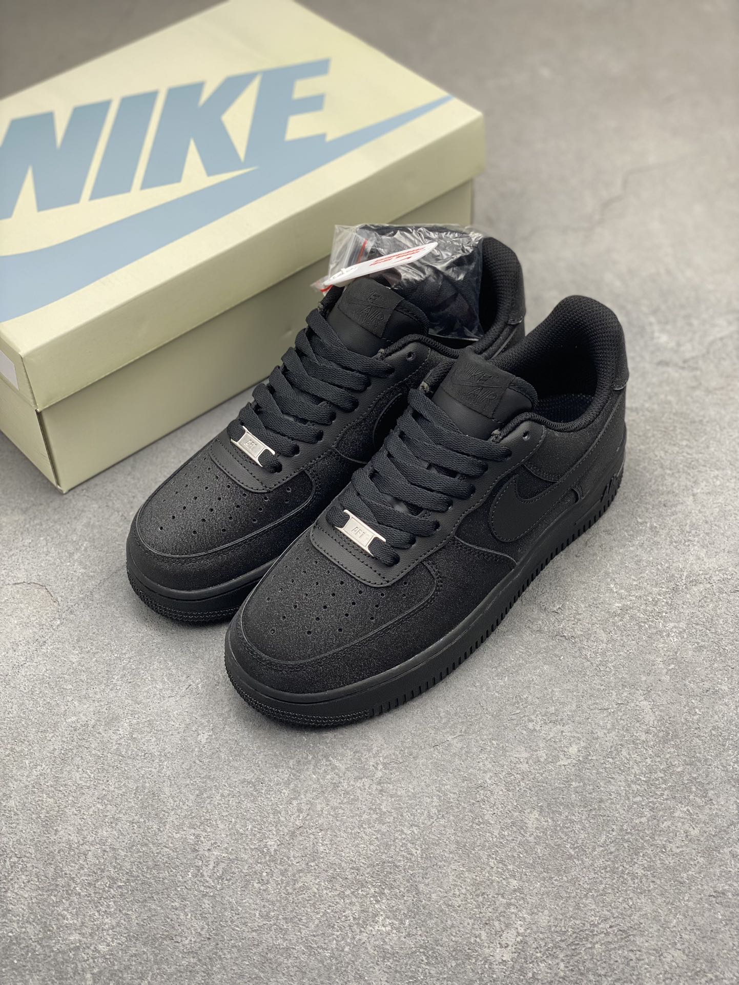 Nike Air Force 1 Black Fine Glitter Sneakers - Official Version 9 i1704664761 9348 6