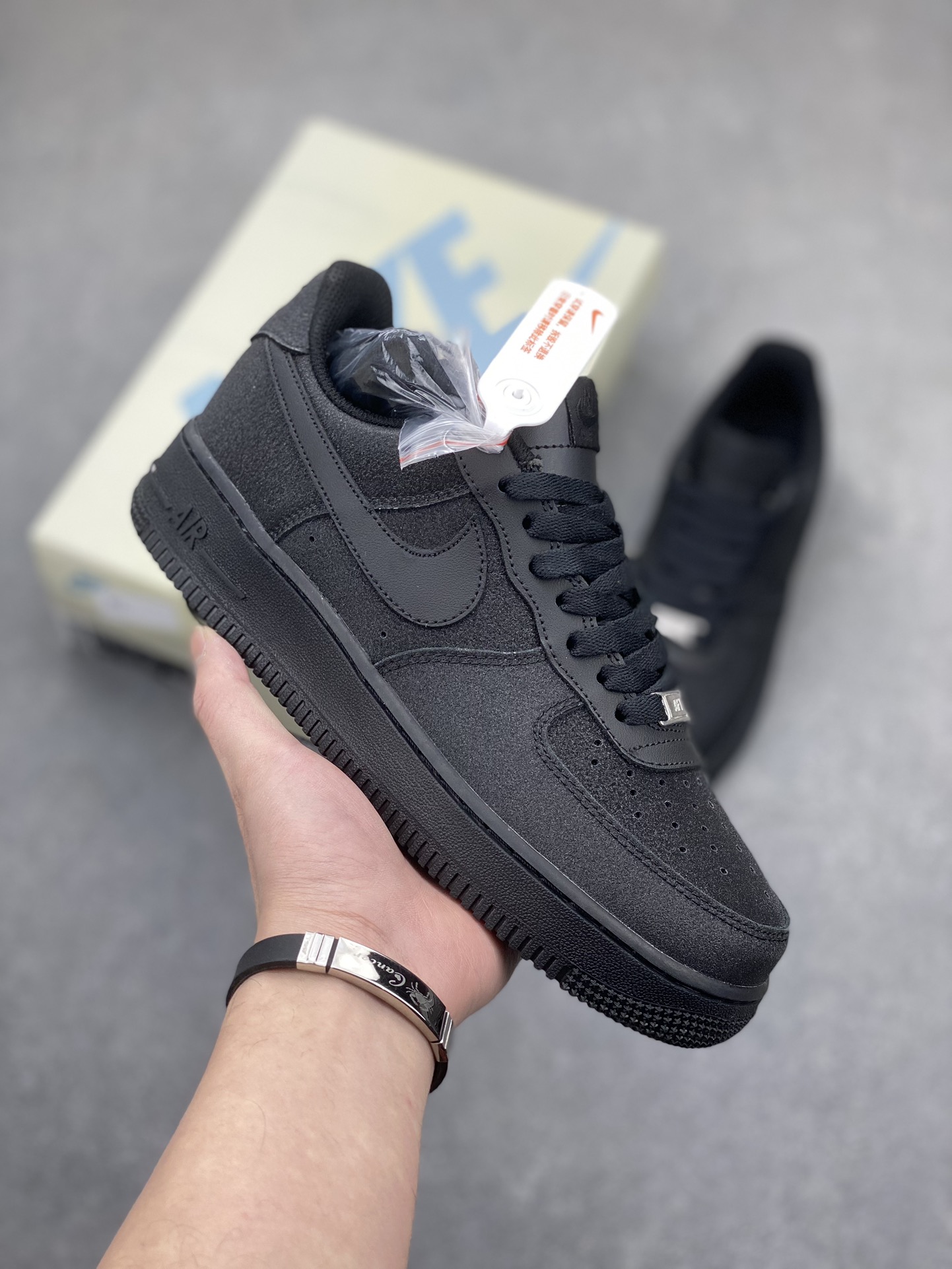 Nike Air Force 1 Black Fine Glitter Sneakers - Official Version 2 i1704664762 8948 7