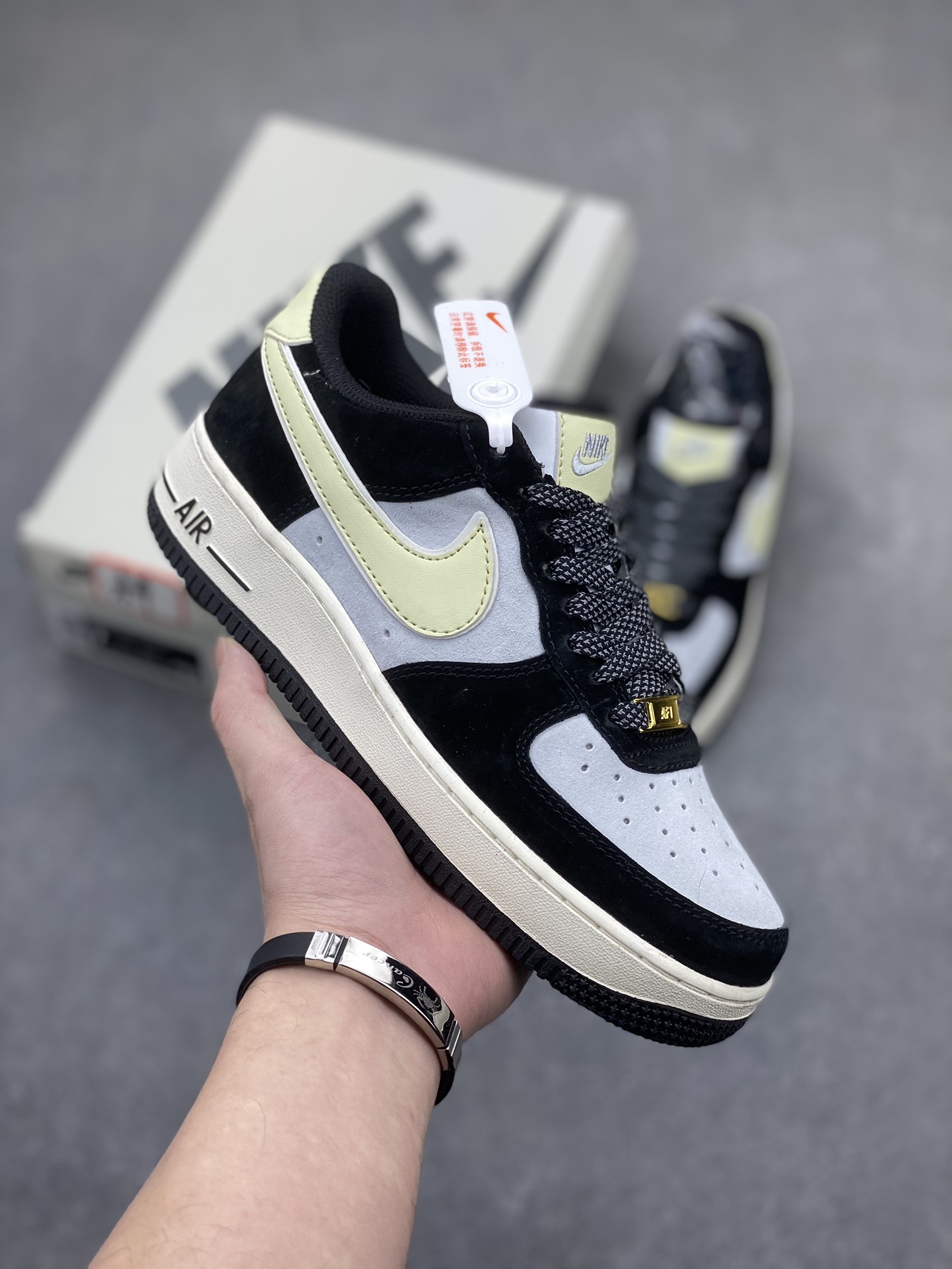 Nike Air Force 1 Low '07 Cream Panda Suede Sneakers 2 i1704664883 8980 2