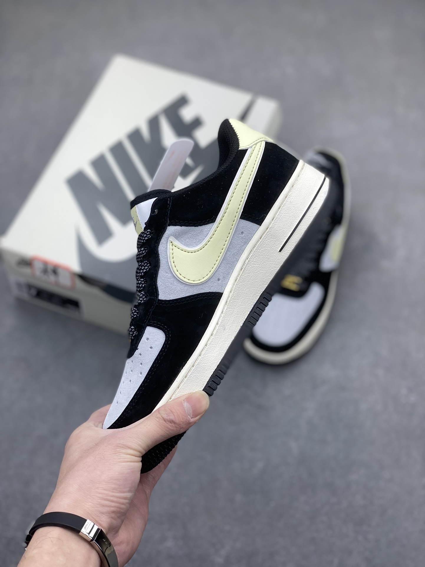 Nike Air Force 1 Low '07 Cream Panda Suede Sneakers 4 i1704664883 9493 3