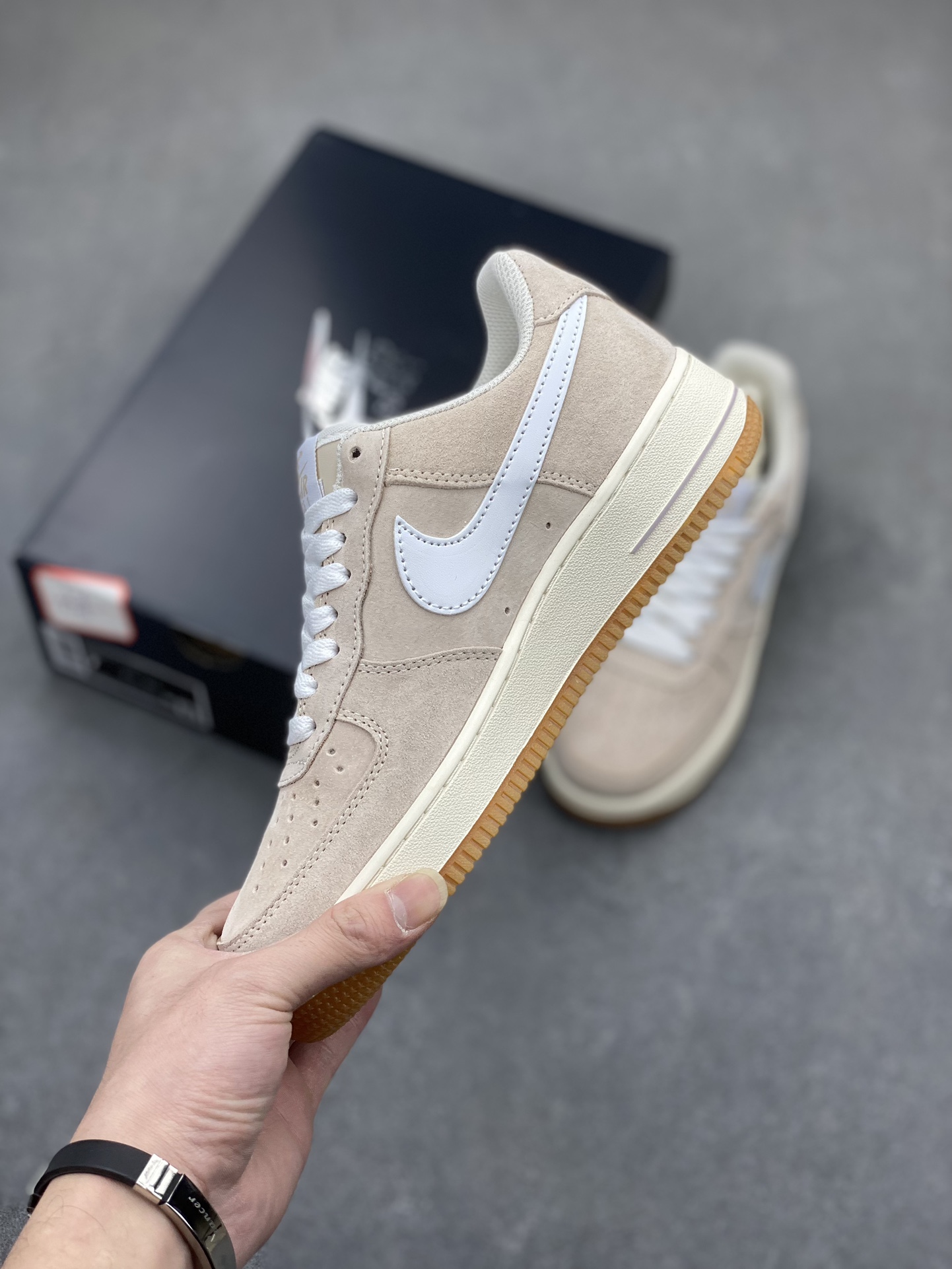 Nike Air Force 1 Low White/Brown Suede Casual Sneakers - Limited Edition 4 i1704999633 4604 0