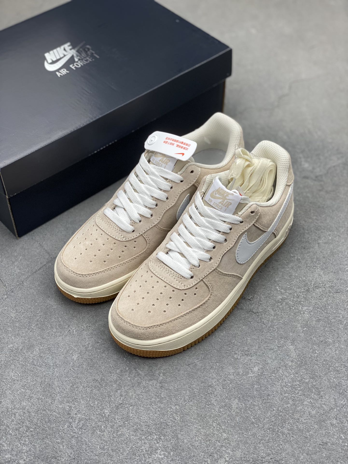 Nike Air Force 1 Low White/Brown Suede Casual Sneakers - Limited Edition 9 i1704999633 620 7