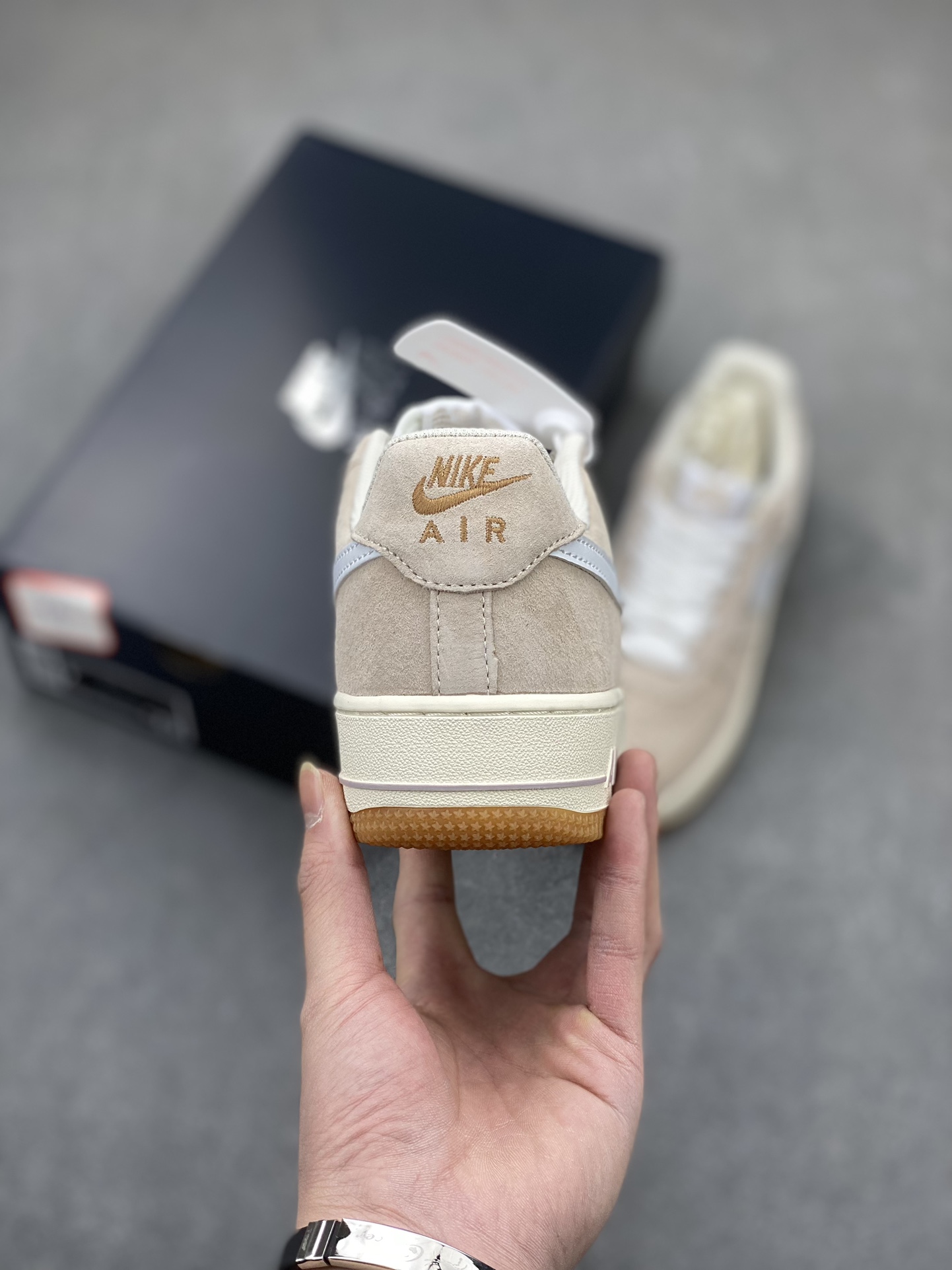 Nike Air Force 1 Low White/Brown Suede Casual Sneakers - Limited Edition 5 i1704999633 7191 6