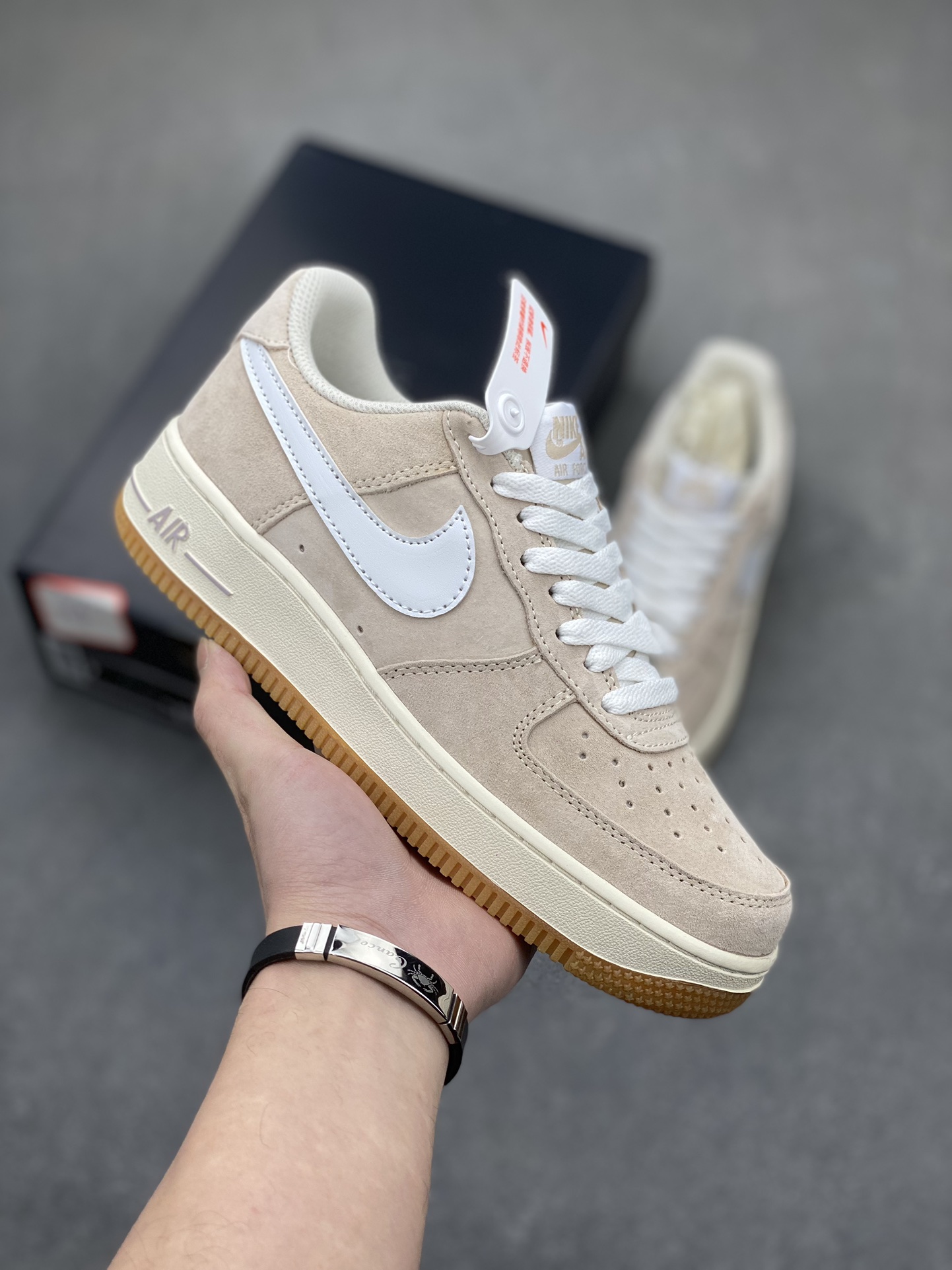 Nike Air Force 1 Low White/Brown Suede Casual Sneakers - Limited Edition 2 i1704999633 8897 2