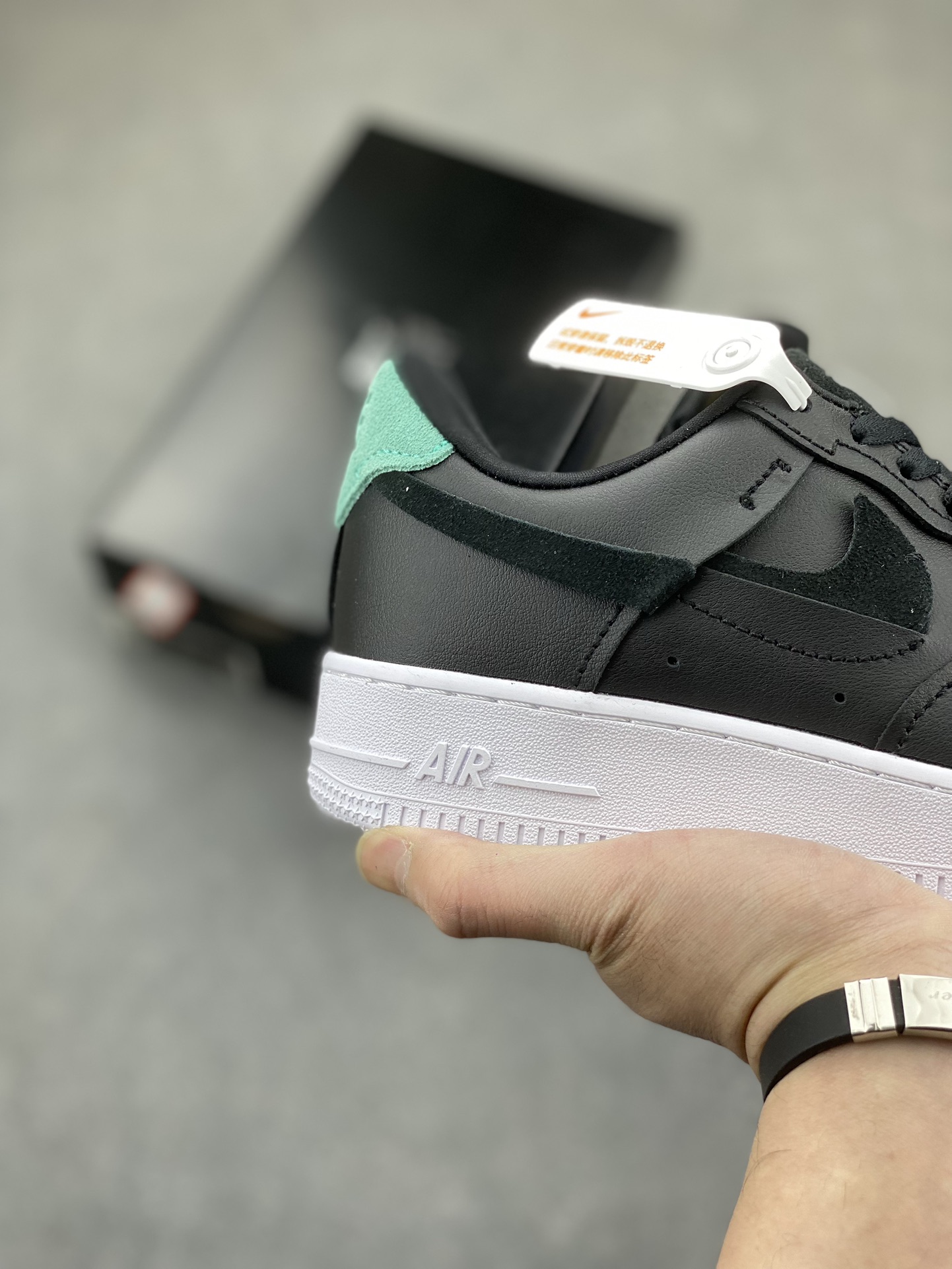 Nike Air Force 1 Low Retro QS Black White Emerald Men's Shoe 898889-104 6 i1705087429 1039 7