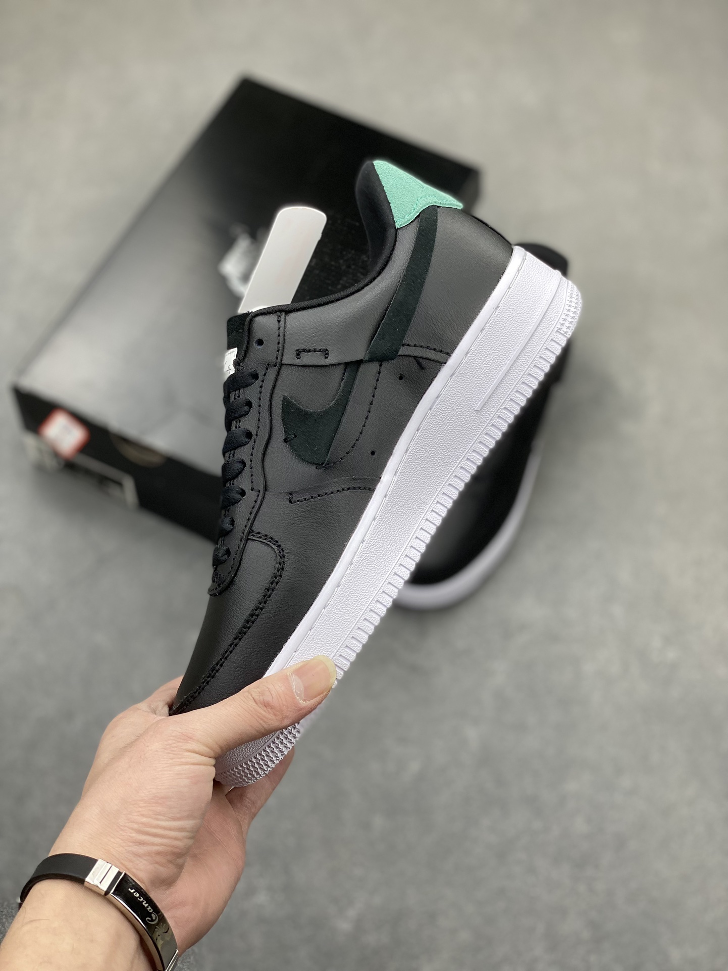 Nike Air Force 1 Low Retro QS Black White Emerald Men's Shoe 898889-104 4 i1705087429 594 4
