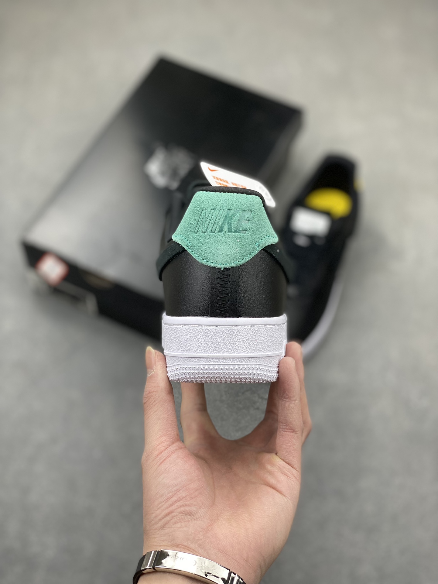 Nike Air Force 1 Low Retro QS Black White Emerald Men's Shoe 898889-104 5 i1705087429 685 3