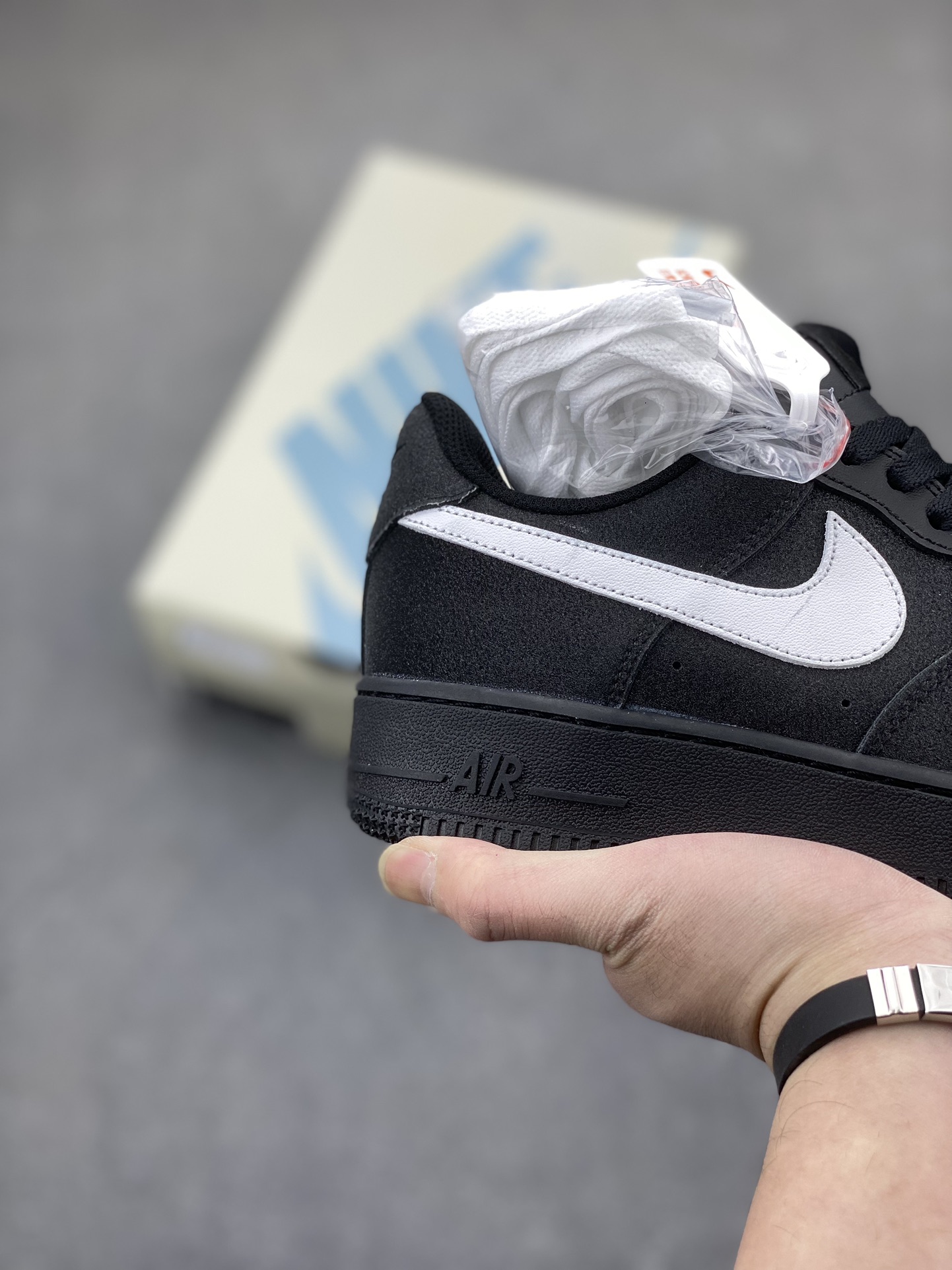 Nike Air Force 1 '07 Low Black/White Suede Sneakers - CW2288-011 5 i1705174571 1760 5