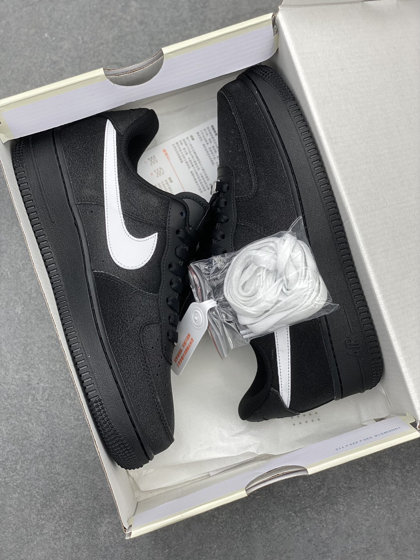 Nike Air Force 1 '07 Low Black/White Suede Sneakers - CW2288-011 9 i1705174571 2025 2