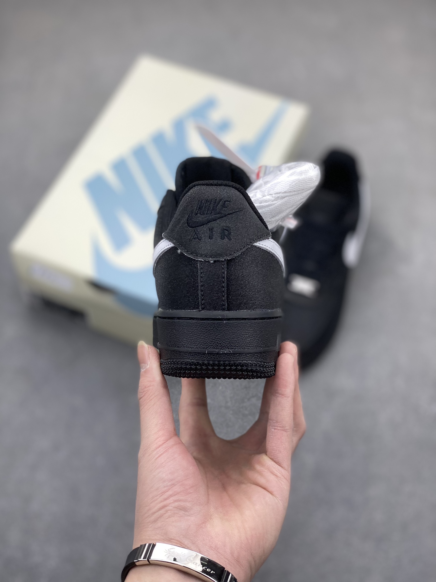 Nike Air Force 1 '07 Low Black/White Suede Sneakers - CW2288-011 4 i1705174571 4221 6