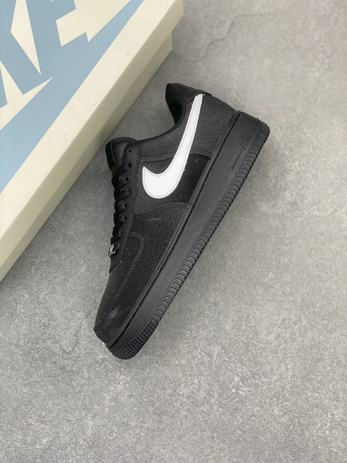 Nike Air Force 1 '07 Low Black/White Suede Sneakers - CW2288-011 7 i1705174571 4772 8