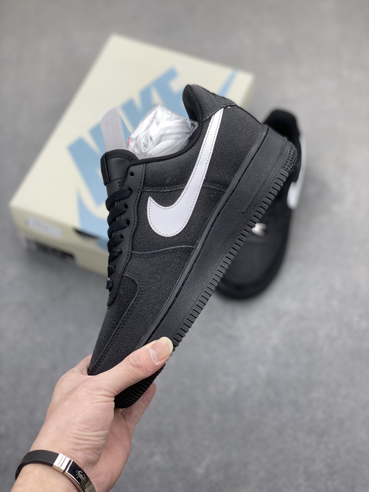 Nike Air Force 1 '07 Low Black/White Suede Sneakers - CW2288-011 3 i1705174571 7156 3