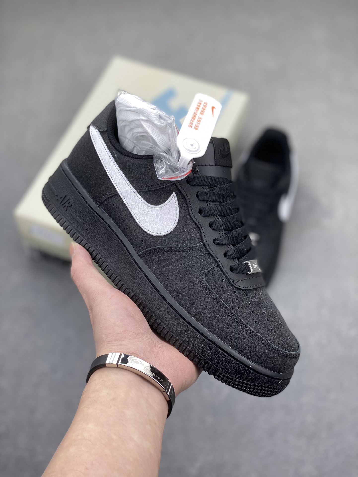 Nike Air Force 1 '07 Low Black/White Suede Sneakers - CW2288-011 1 i1705174571 7998 1
