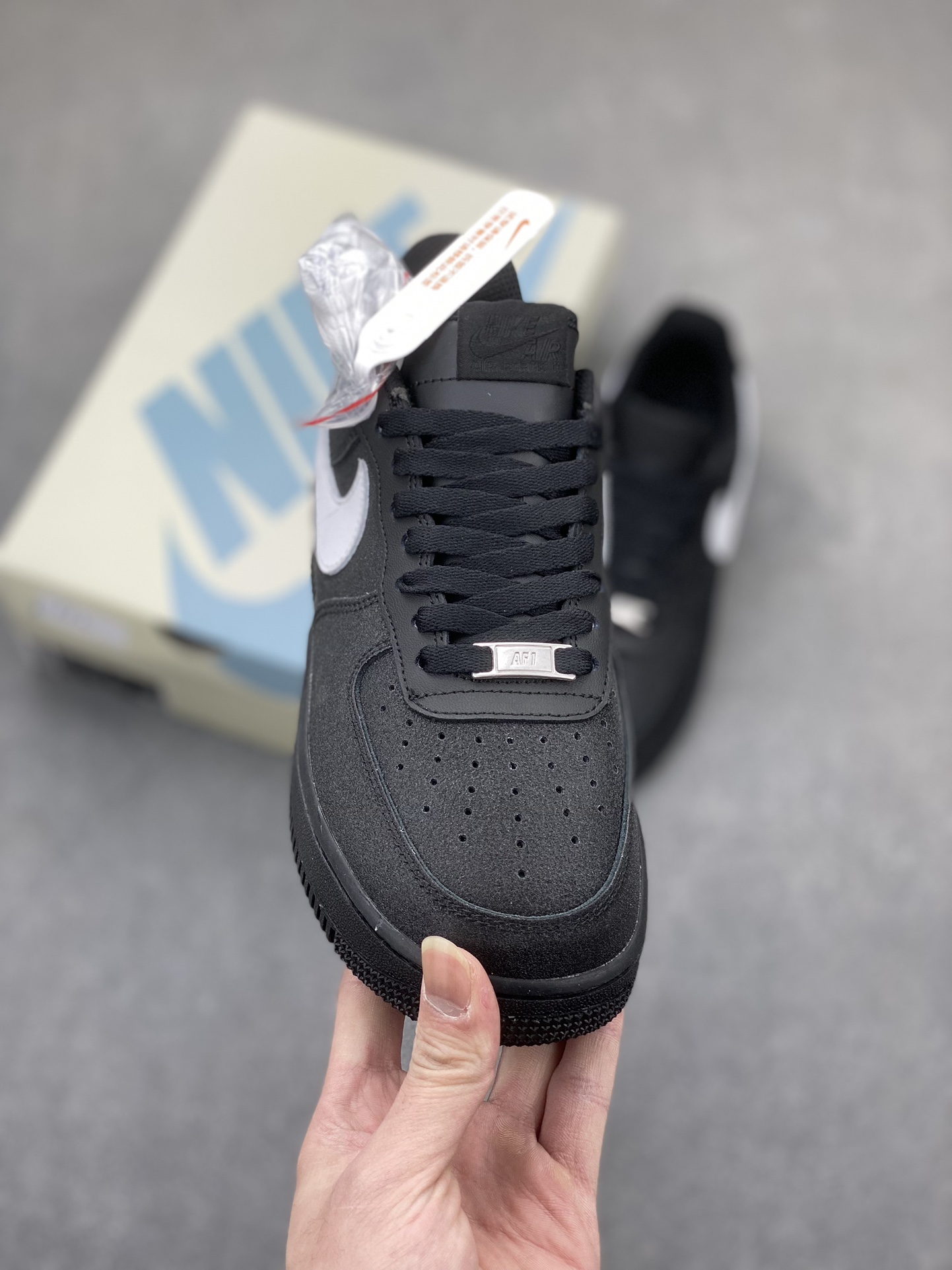 Nike Air Force 1 '07 Low Black/White Suede Sneakers - CW2288-011 2 i1705174571 8508 4