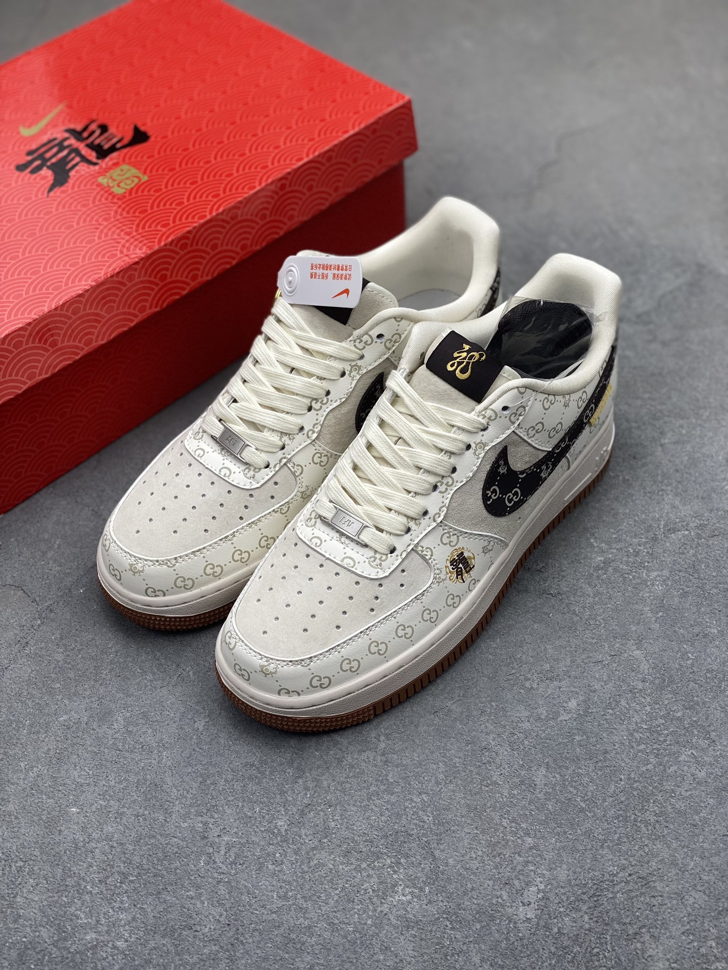 Nike Air Force 1 '07 Low 'Year of The Dragon' Custom Sneakers 9 i1705880666 7893 0
