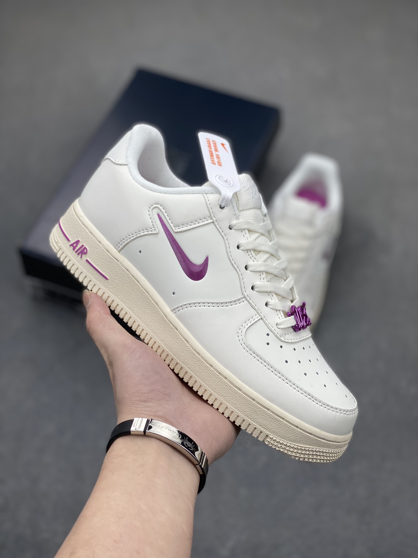 Nike Air Force 1 Low White Pink Purple Sneakers,FB8251-101 2 i1705881052 4931 6