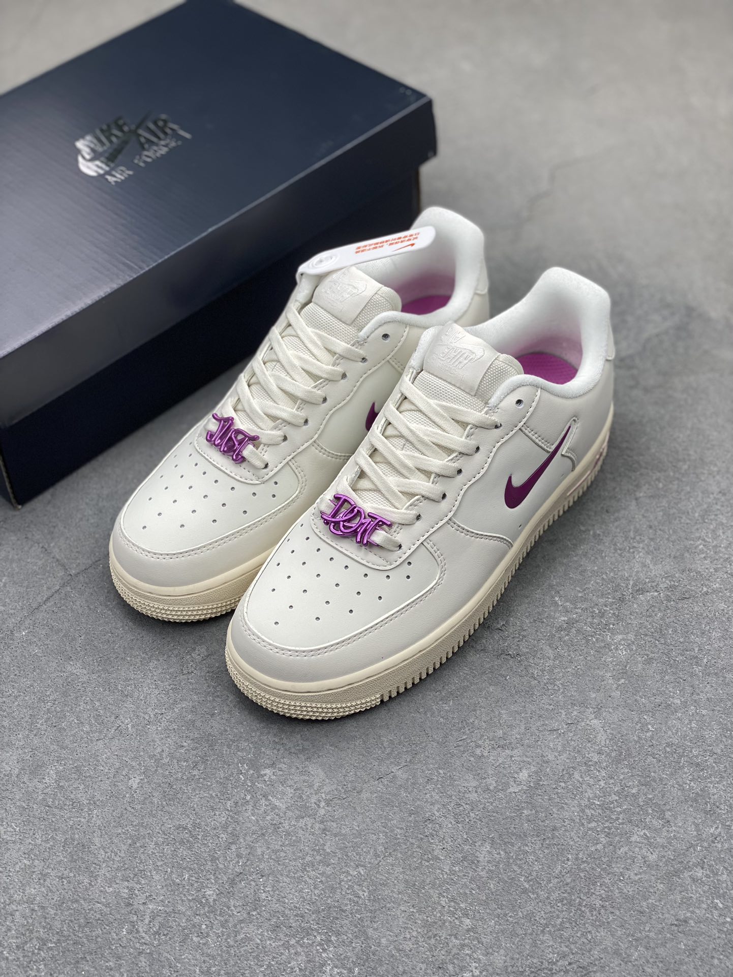 Nike Air Force 1 Low White Pink Purple Sneakers,FB8251-101 9 i1705881052 9655 3