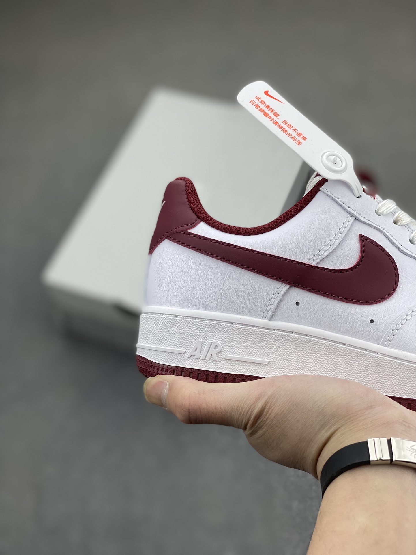 Nike Air Force 1 Low White Burgundy Casual Sneakers FV5948-105 6 i1705967744 5468 8
