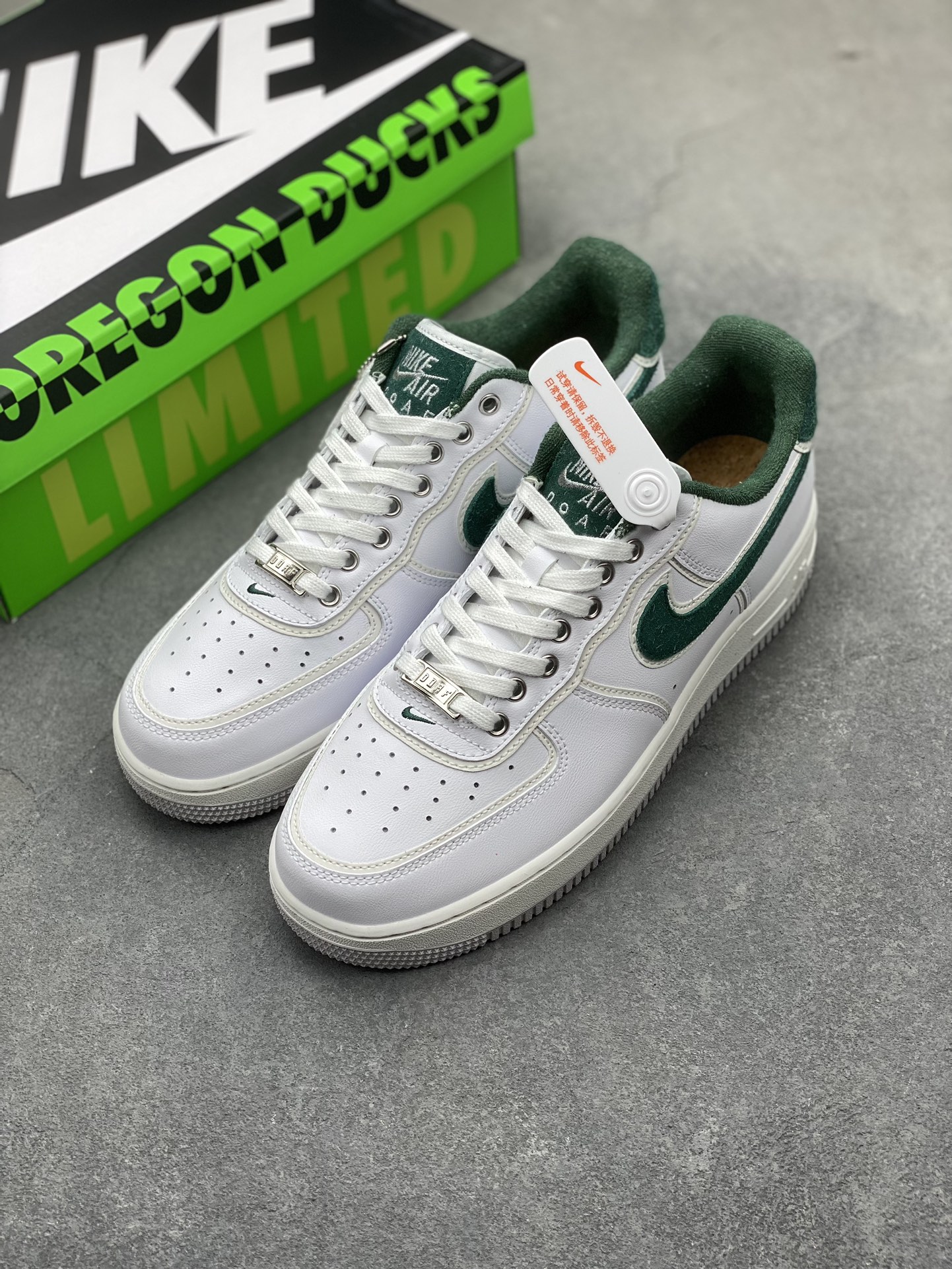 Division Street x Nike Air Force 1 '07 Low 'Ducks of a Feather' - White/Green 9 i1706127865 1195 0