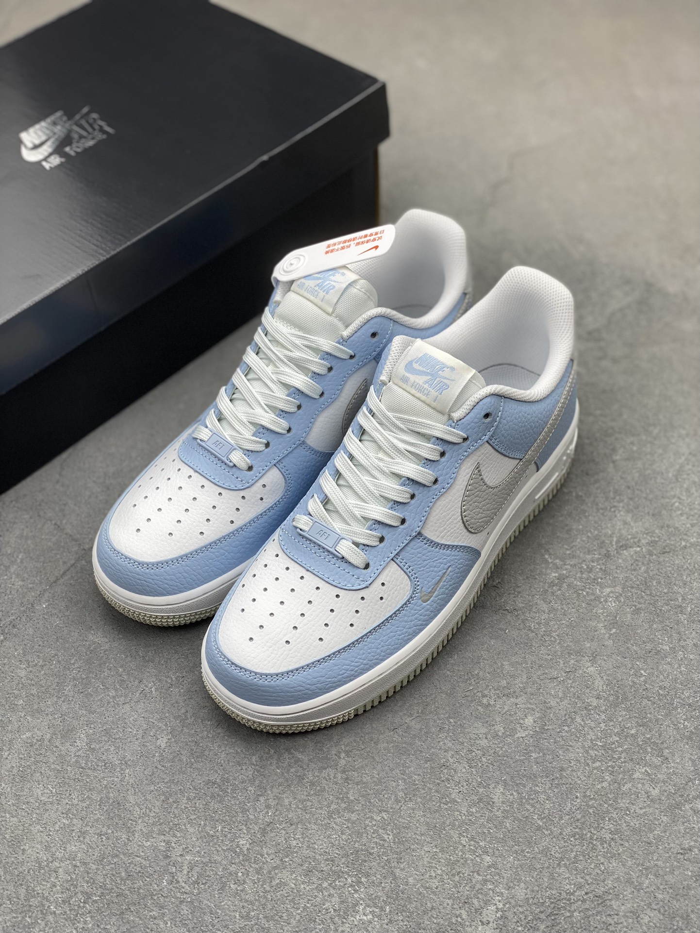 Nike Air Force 1 '07 Low White Blue Grey Casual Sneakers HF0022-400 9 i1706216943 3974 0