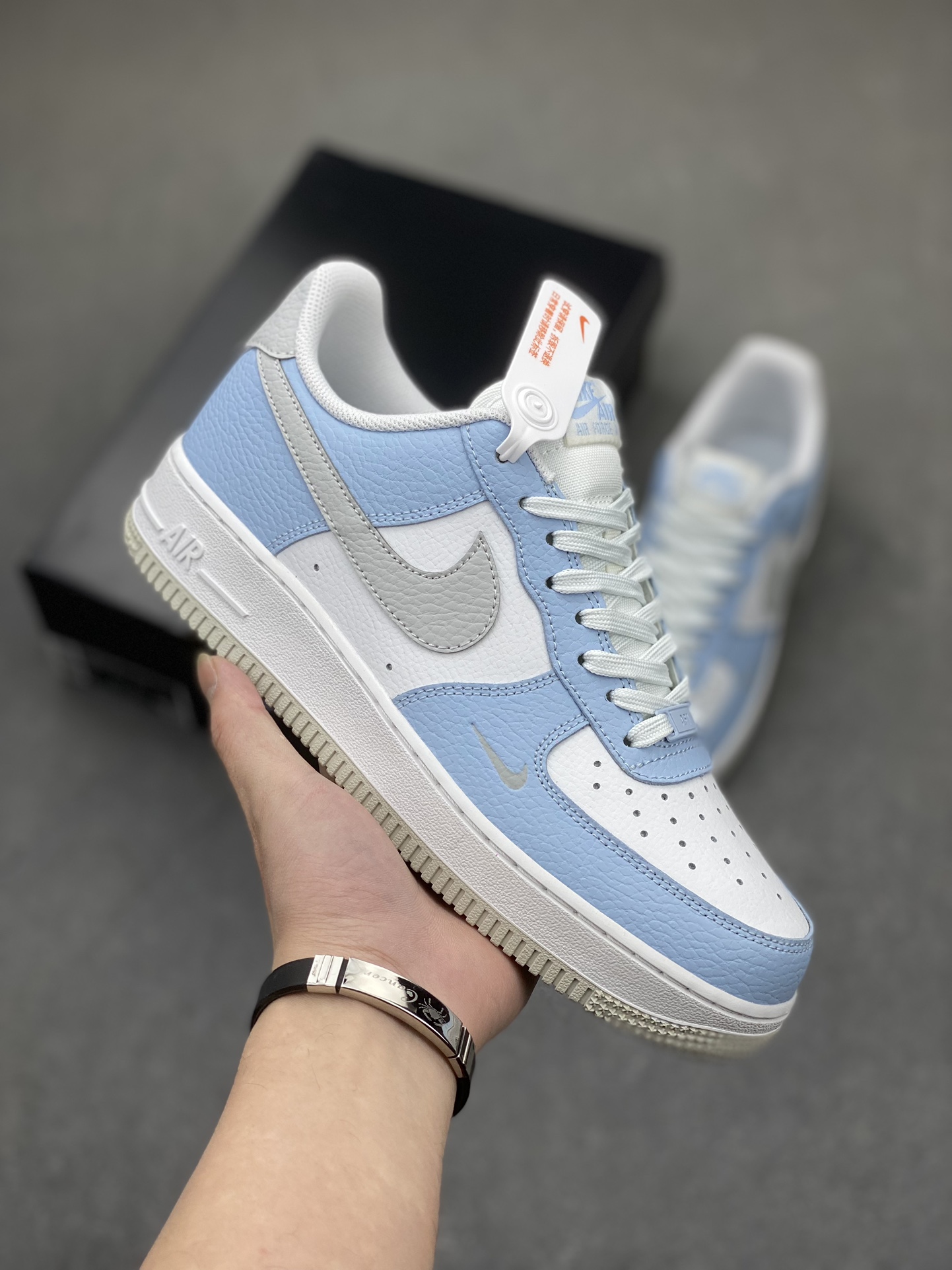 Nike Air Force 1 '07 Low White Blue Grey Casual Sneakers HF0022-400 2 i1706216943 6048 0