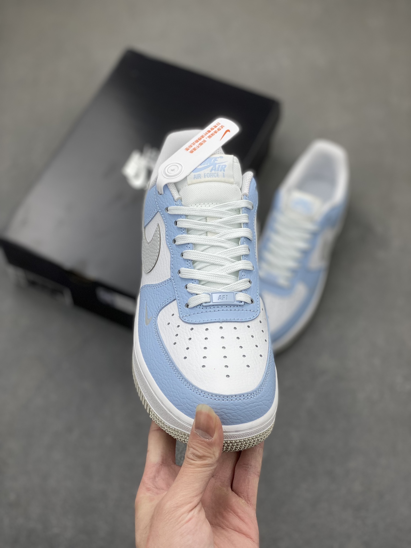 Nike Air Force 1 '07 Low White Blue Grey Casual Sneakers HF0022-400 3 i1706216943 9443 0