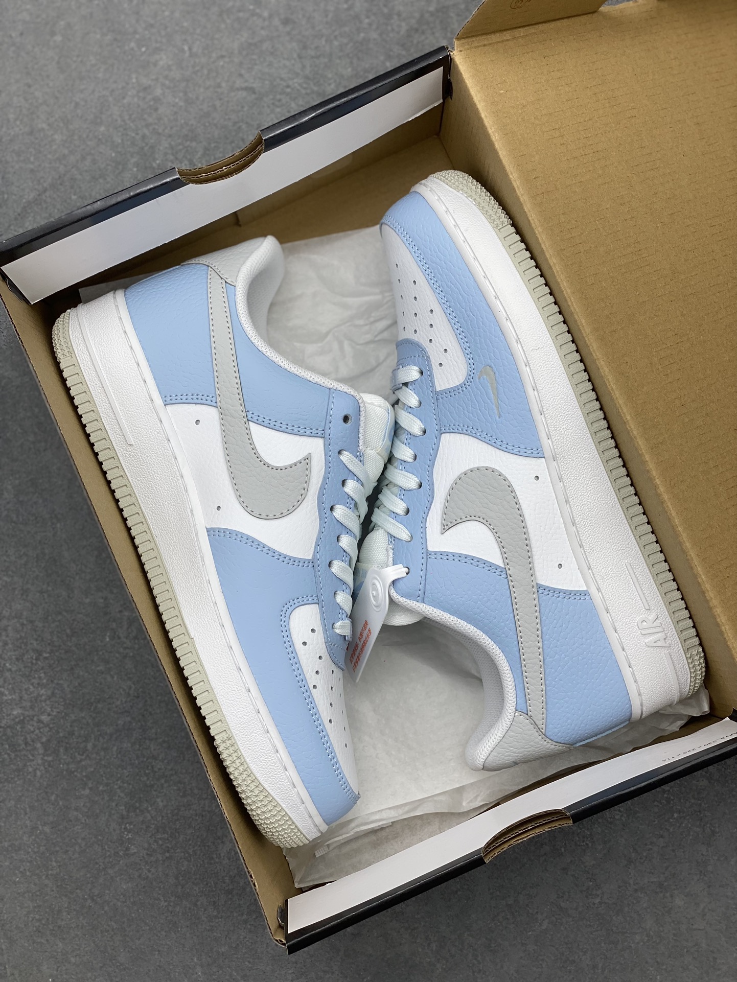 Nike Air Force 1 '07 Low White Blue Grey Casual Sneakers HF0022-400 10 i1706216947 3106 0