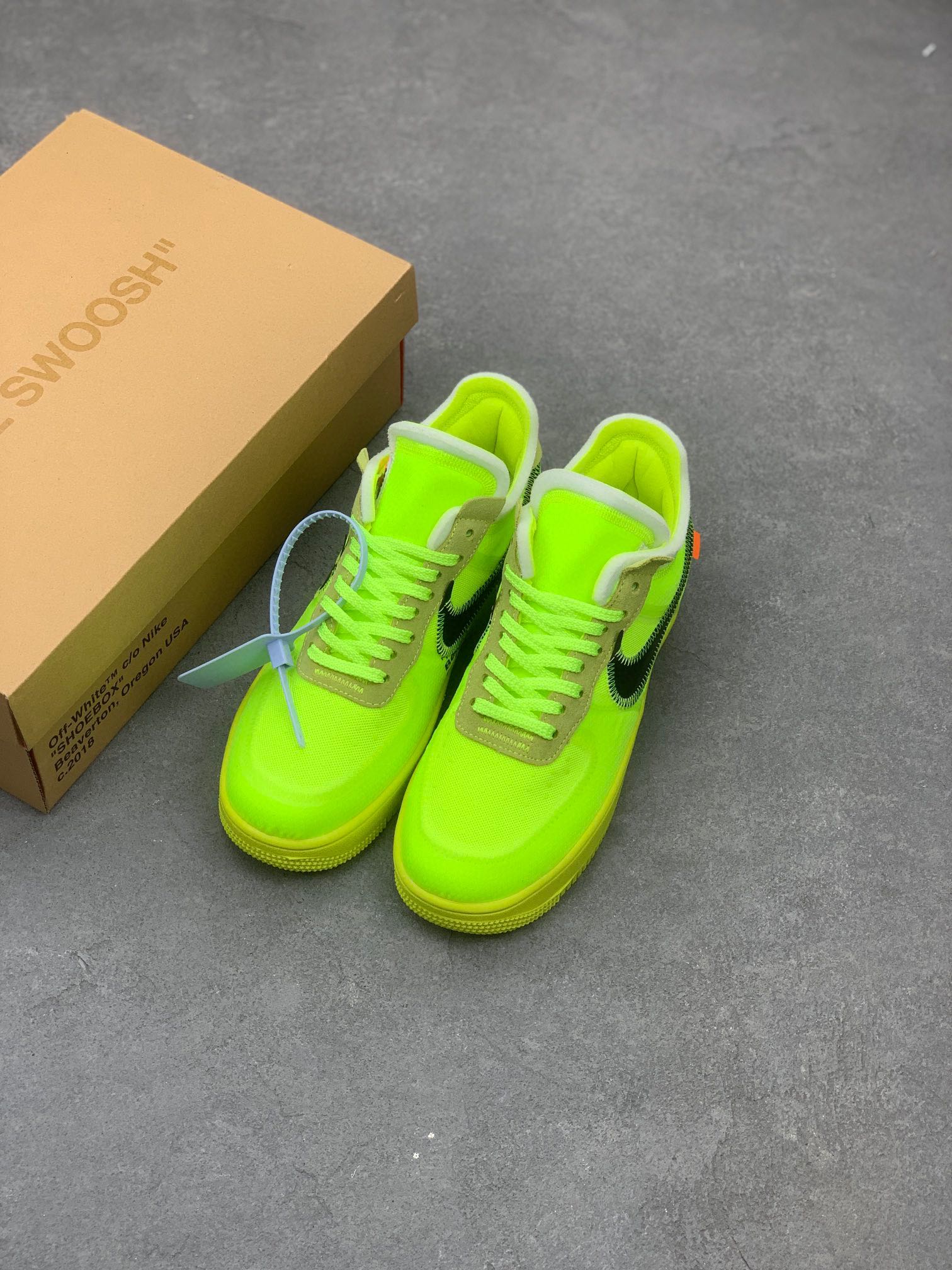 Off-White x Air Force 1 Low '07 2.0 Classic Sneakers - Black/White/Orange 9 i1709062101 2576 3