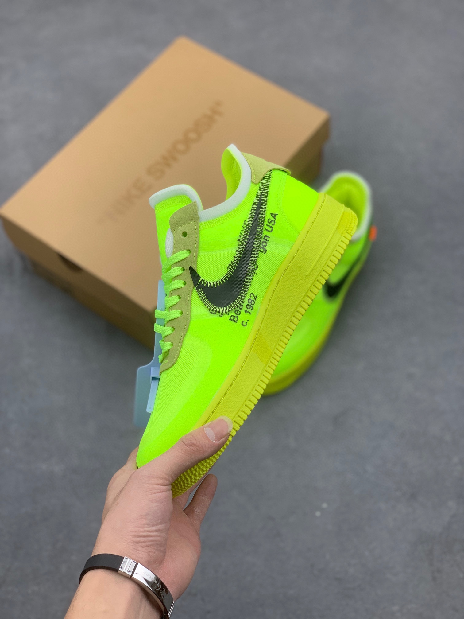 Off-White x Air Force 1 Low '07 2.0 Classic Sneakers - Black/White/Orange 4 i1709062101 4666 1