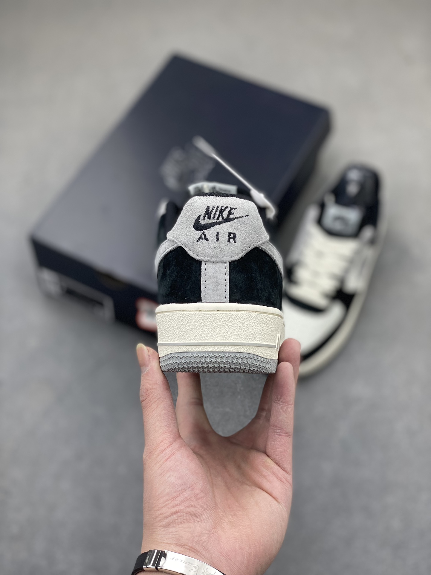 Nike Air Force 1 Low '07 Grey Black Suede Sneakers - Company Grade Quality 5 i1709501656 2294 0