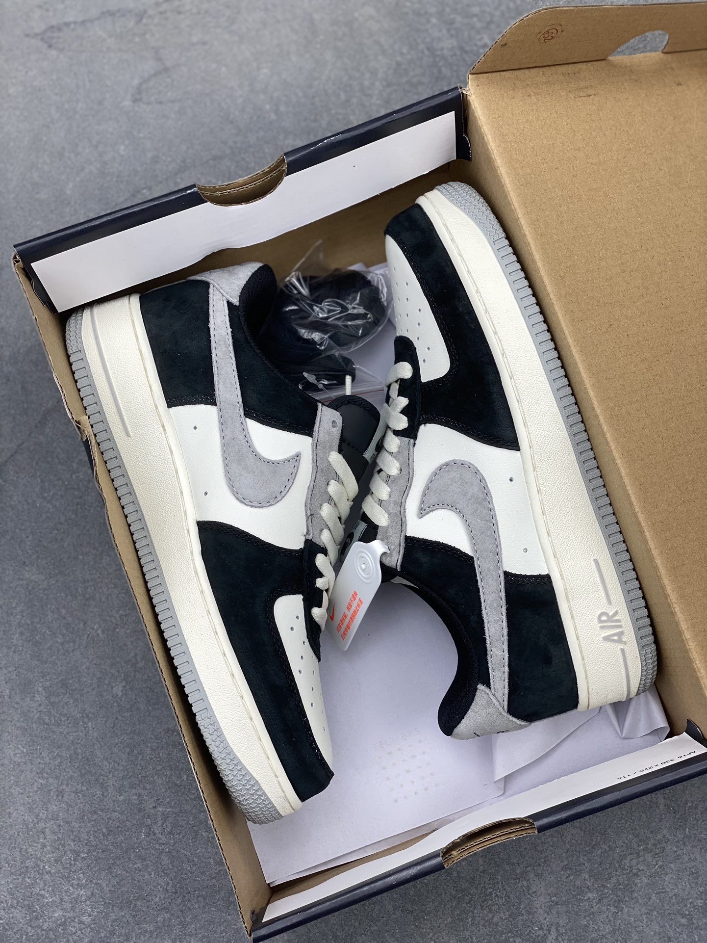 Nike Air Force 1 Low '07 Grey Black Suede Sneakers - Company Grade Quality 10 i1709501656 2499 2