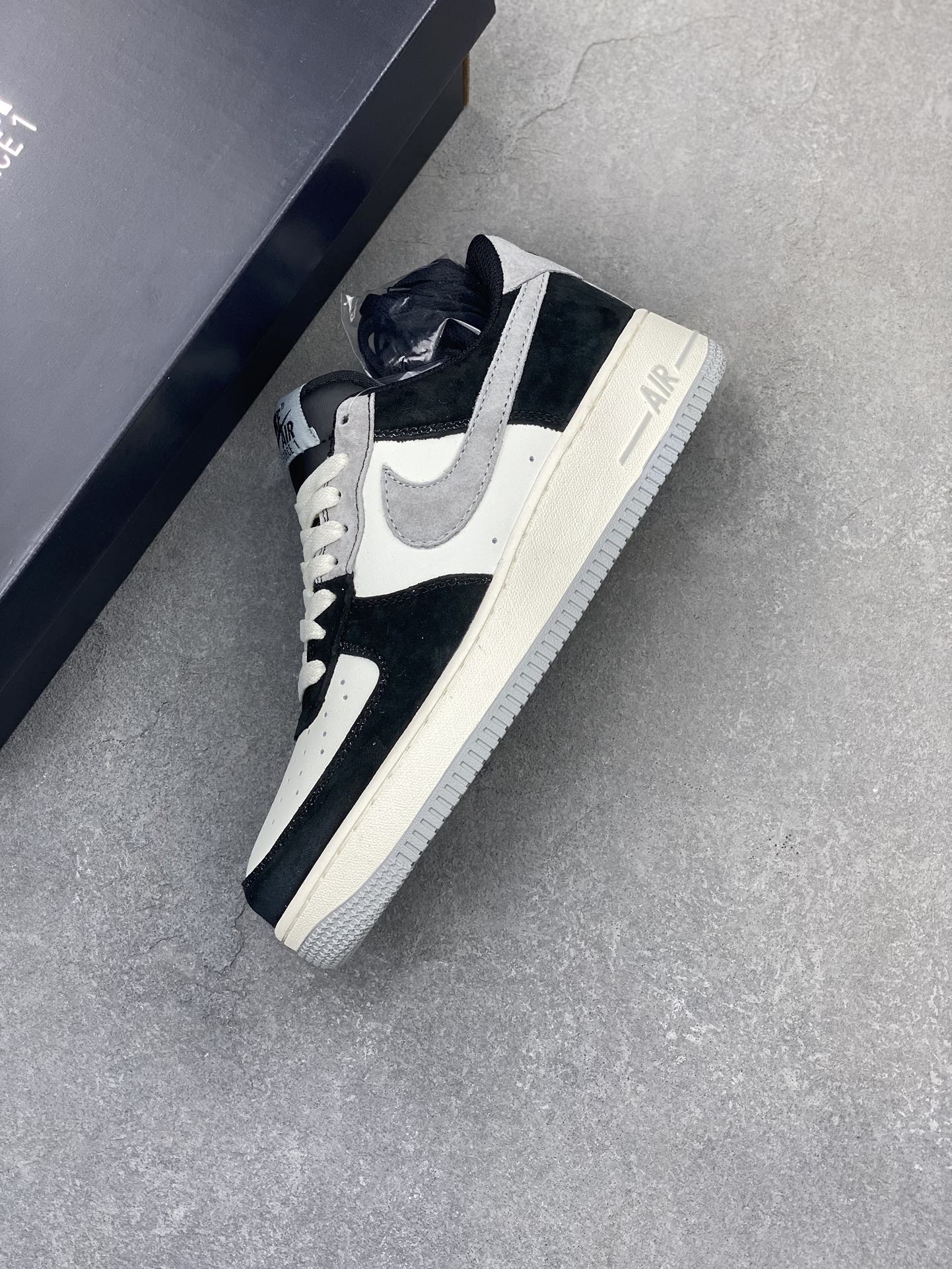 Nike Air Force 1 Low '07 Grey Black Suede Sneakers - Company Grade Quality 8 i1709501657 3048 5