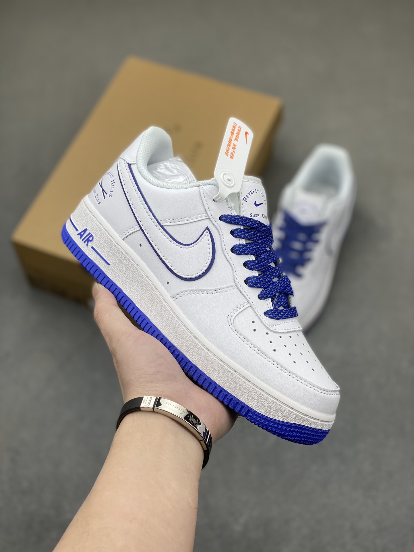 Nike Air Force 1 Low "Sushi Club" White/Blue Casual Sneakers 2 i1710279527 2538 6
