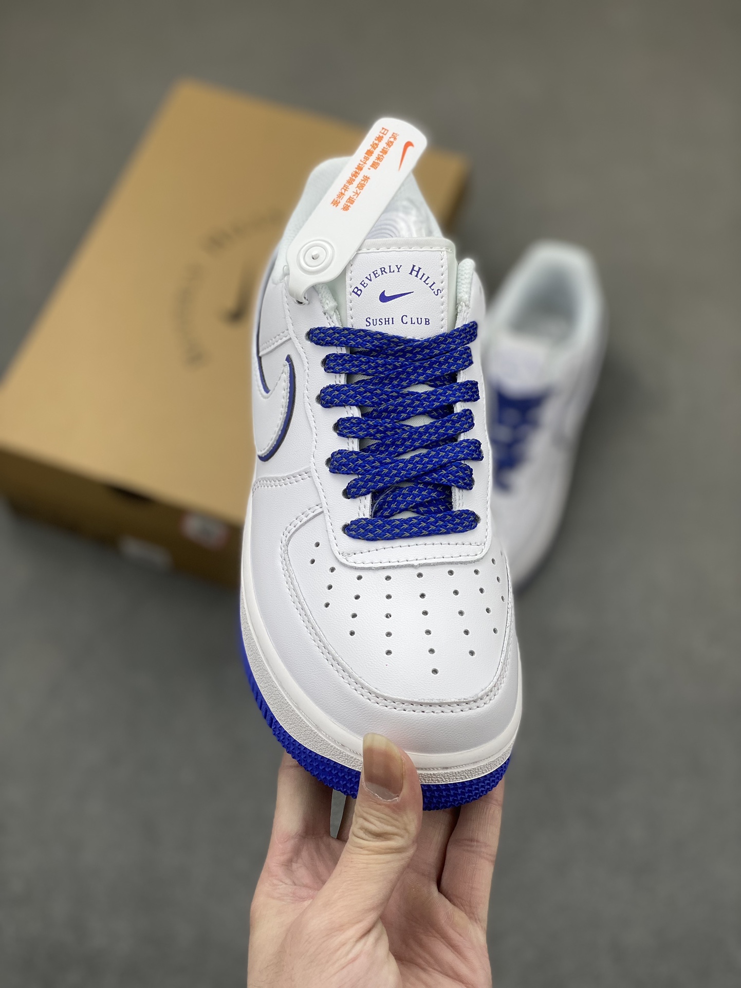 Nike Air Force 1 Low "Sushi Club" White/Blue Casual Sneakers 3 i1710279527 6966 8