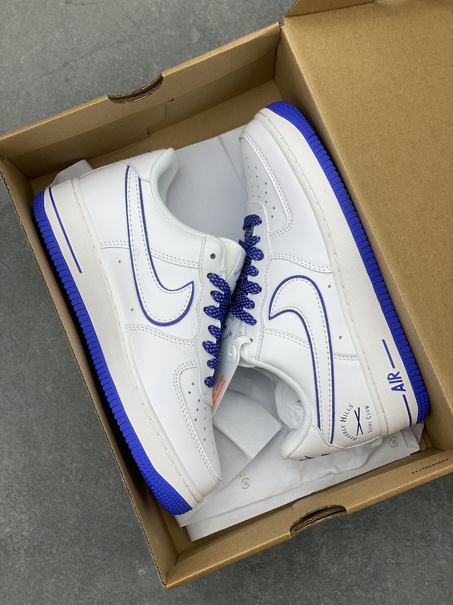 Nike Air Force 1 Low "Sushi Club" White/Blue Casual Sneakers 10 i1710279527 9924 4