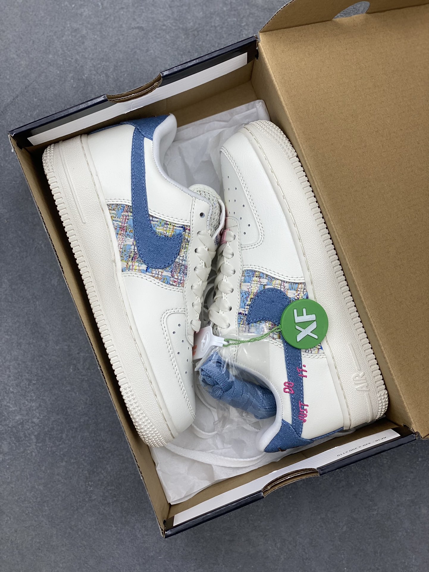NK Air Force 1 Low 'Just Do It' Sneakers - Chanel-Inspired, Low-Top Style 10 i1710362956 8504 4