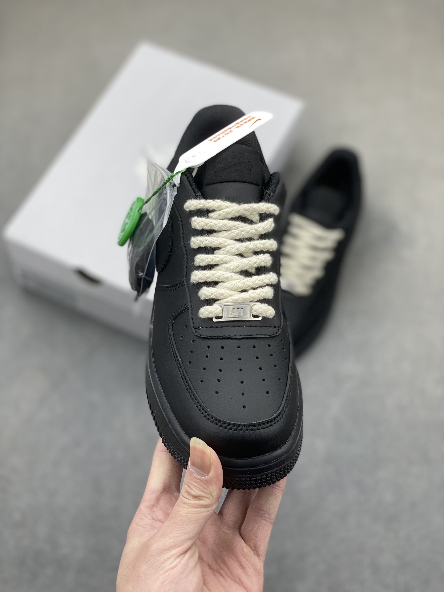 Nike Air Force 1 Low Black Hemp Rope Sneakers CW2288-001 3 i1710616753 2266 4