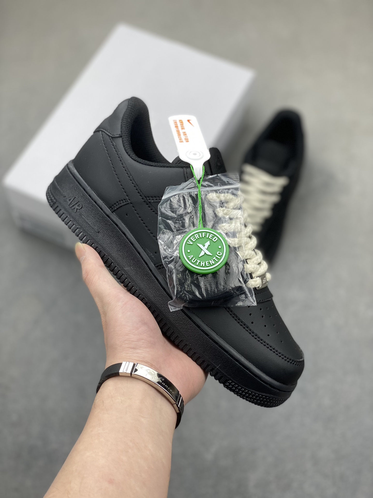 Nike Air Force 1 Low Black Hemp Rope Sneakers CW2288-001 2 i1710616753 250 8