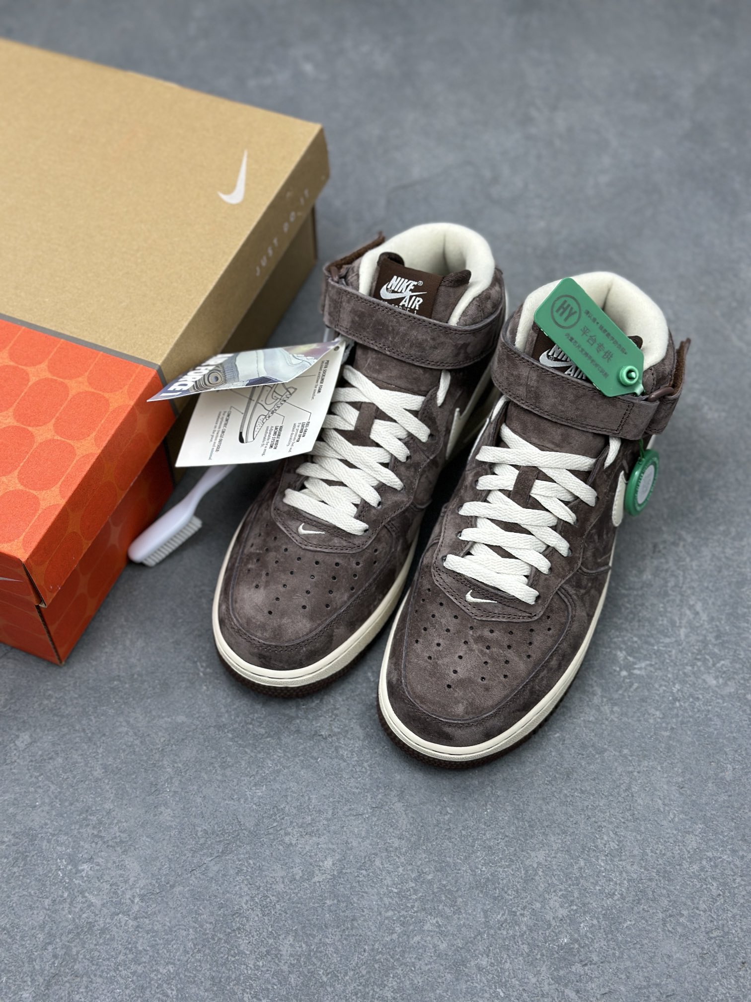 Nike Air Force 1 Mid Brown Suede Casual Sneakers DM0107-200 9 i1710781820 3894 0