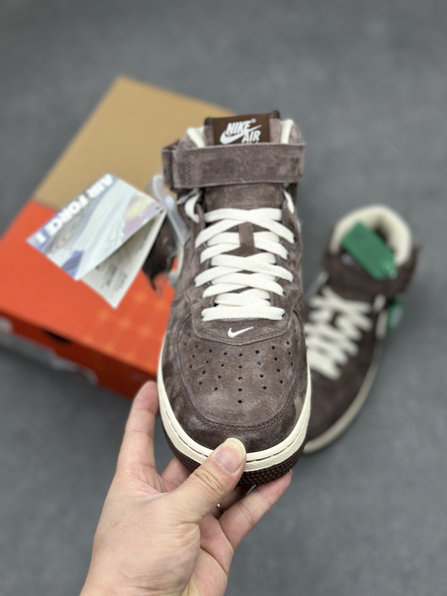 Nike Air Force 1 Mid Brown Suede Casual Sneakers DM0107-200 3 i1710781820 9531 7