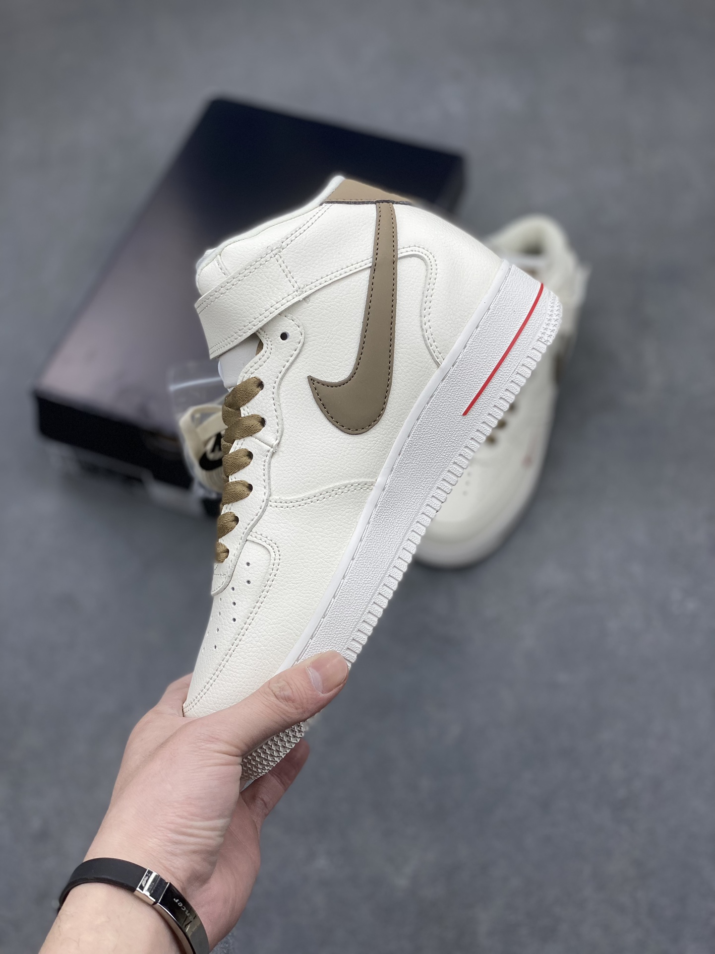 Nike Air Force 1 Mid 'Sail Medium Olive' Casual Shoes (Sizes 36-45) 4 i1710960871 165 5