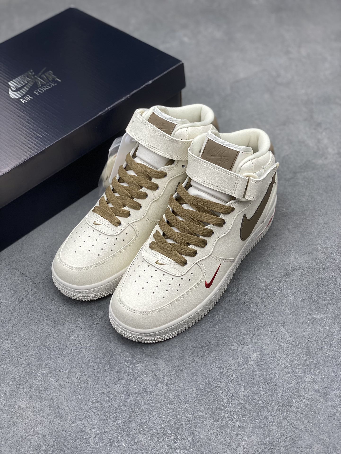 Nike Air Force 1 Mid 'Sail Medium Olive' Casual Shoes (Sizes 36-45) 9 i1710960871 9027 7