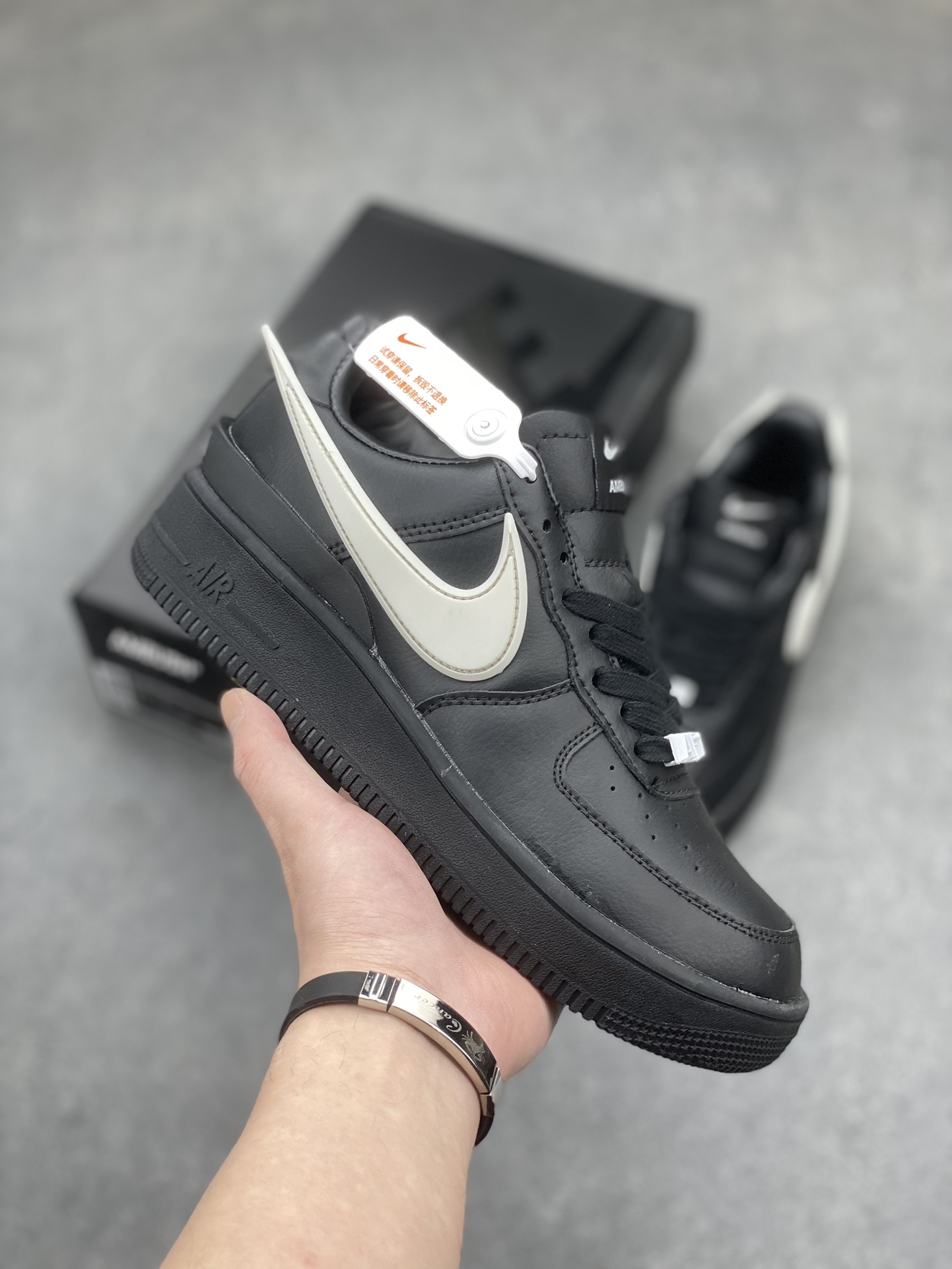 Nike x Ambush Air Force 1 Low Black White Sneakers DV3464-001