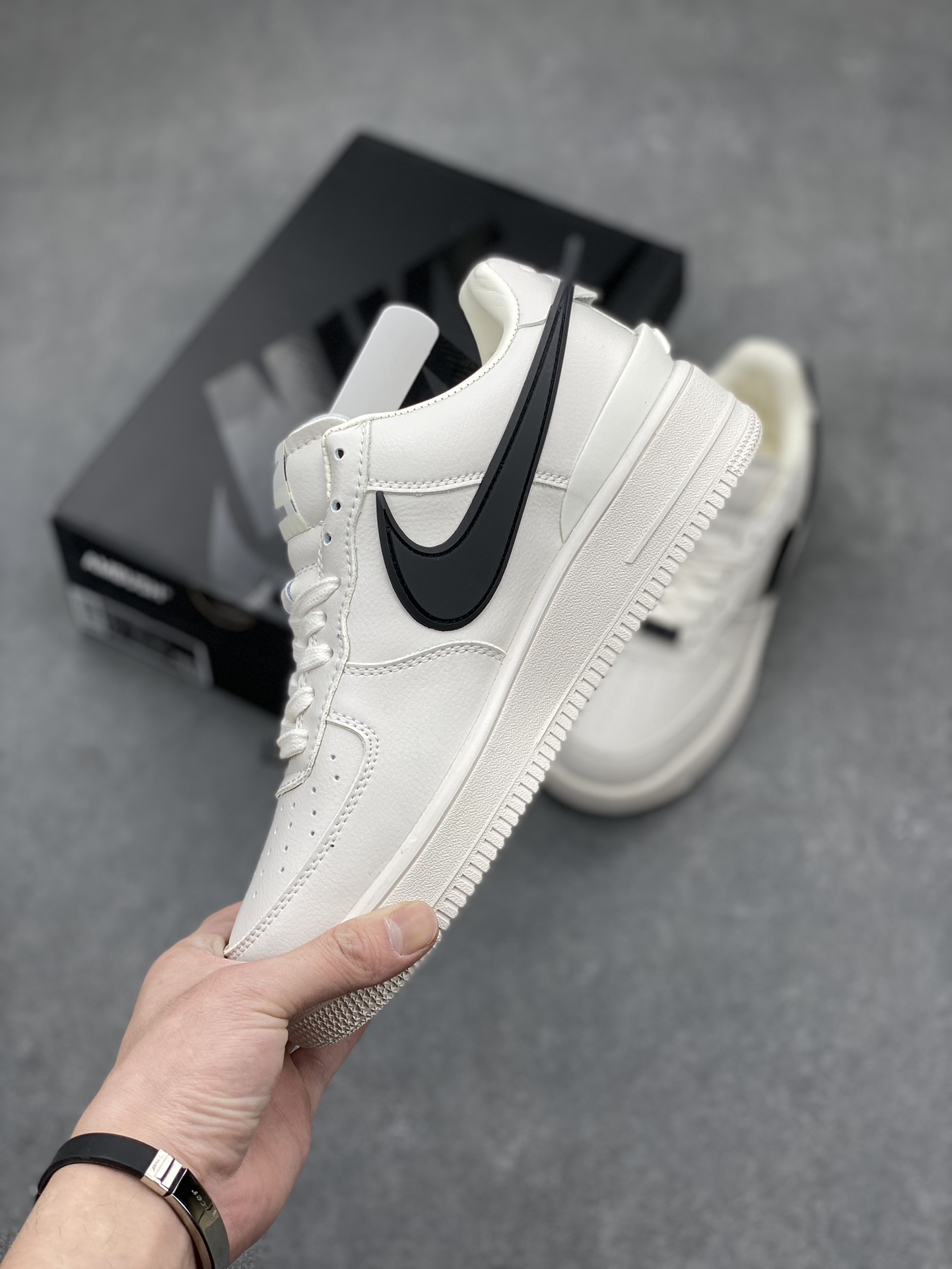 AMBUSH x Nike Air Force 1 Low Black White Sneakers DV3464-002 4 i1711055644 3607 5