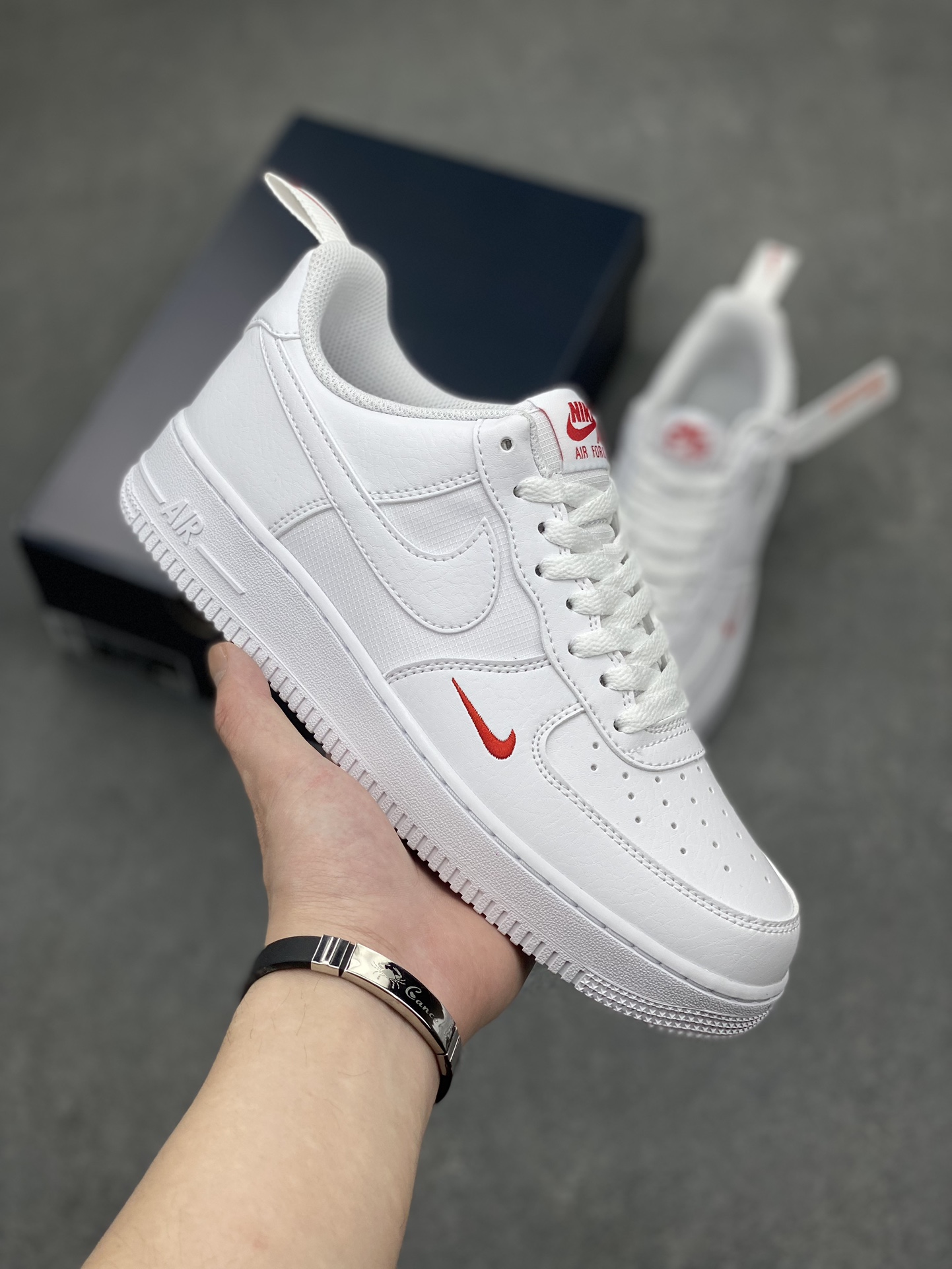 Nike Air Force 1 '07 Low White/Red Casual Sneakers FZ7187-100